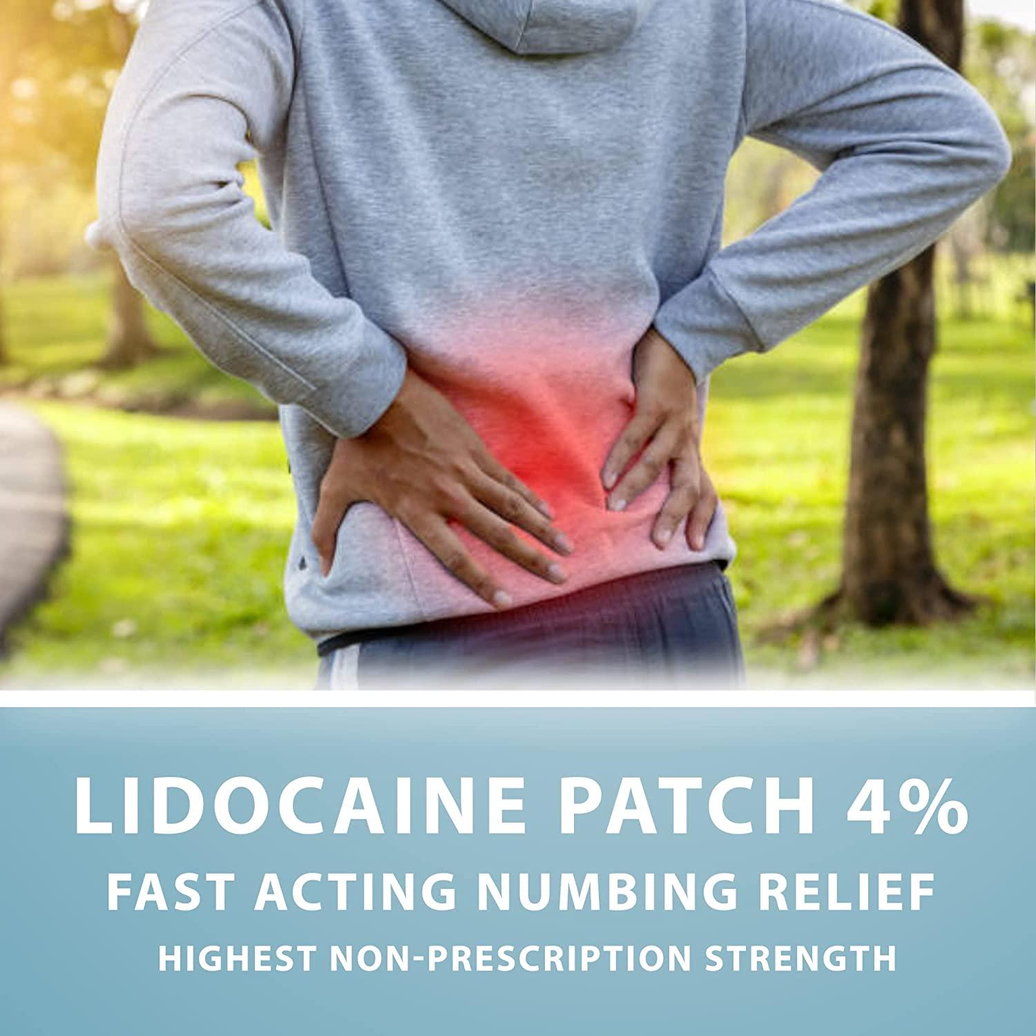 Curist Lidocaine Patches Maximum Strength Pain Relief for Back, Neck