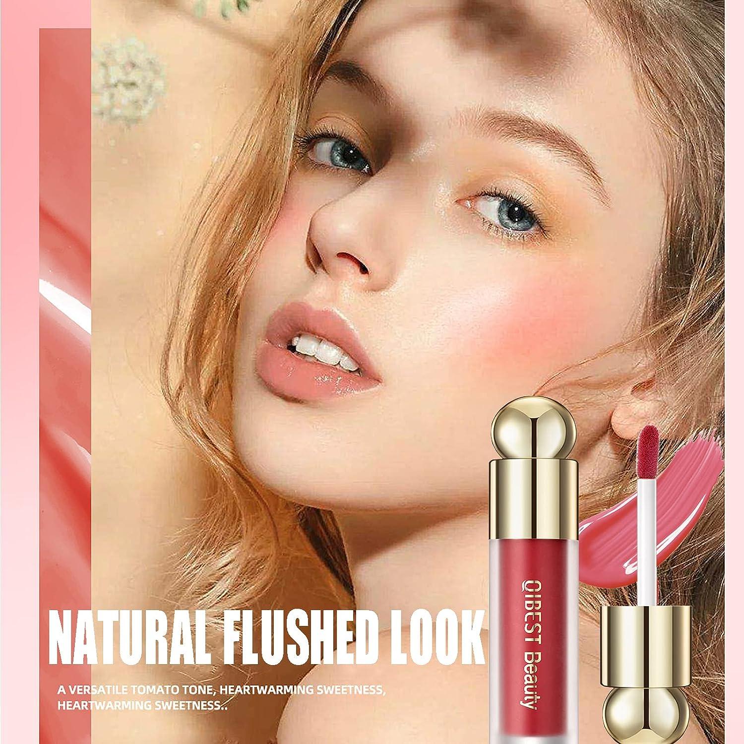 3 Colors Liquid Blush Face Cream Blush Makeup Weightless LongLasting Natural Matte Finish