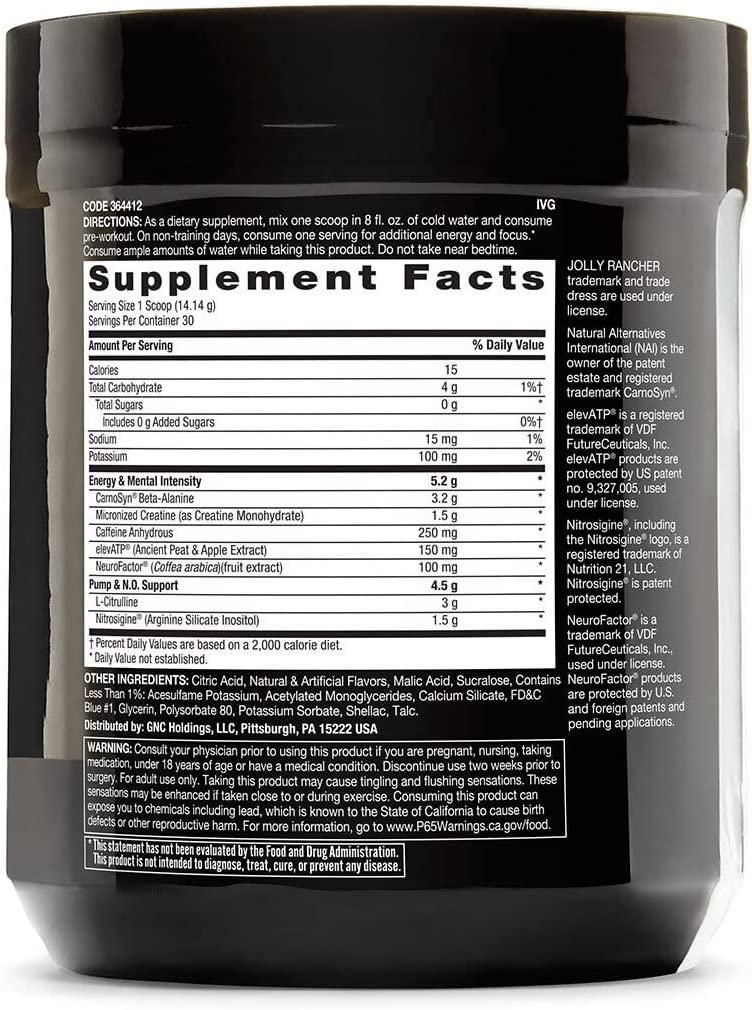 Beyond Raw LIT PreWorkout Jolly Rancher Blue Raspberry