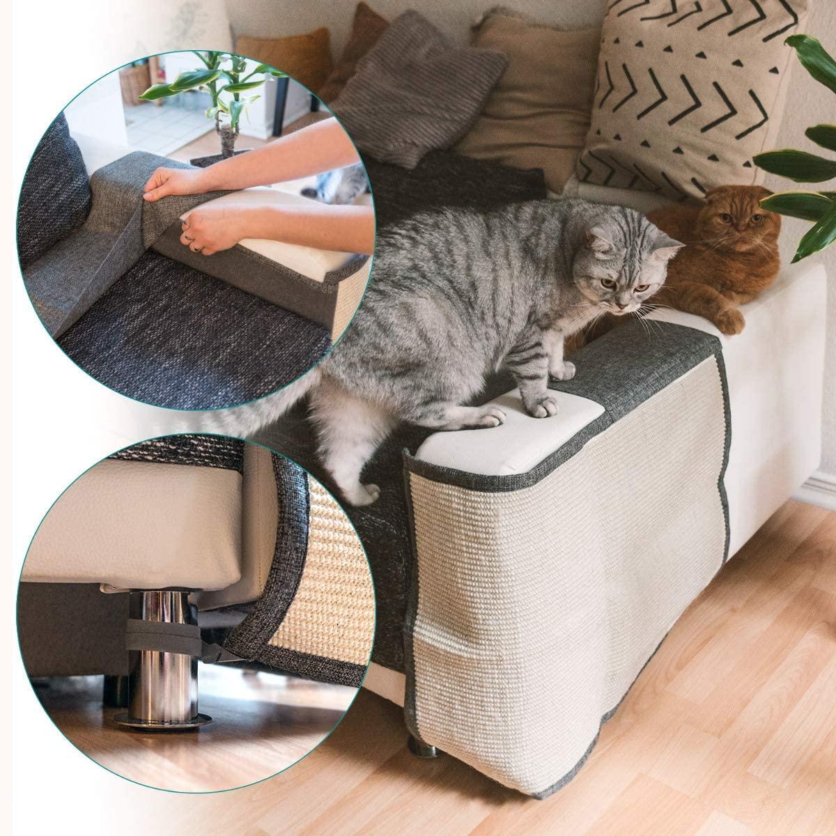 sisal fabric Sisal Mat Anti Scratch Mat Couch Corner Cat Scratcher Table  Leg