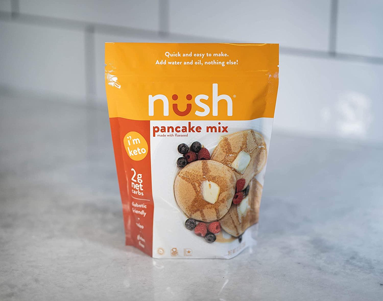 KETO Pancake Mix by Nush Foods (2Pack) Original Made from Flax
