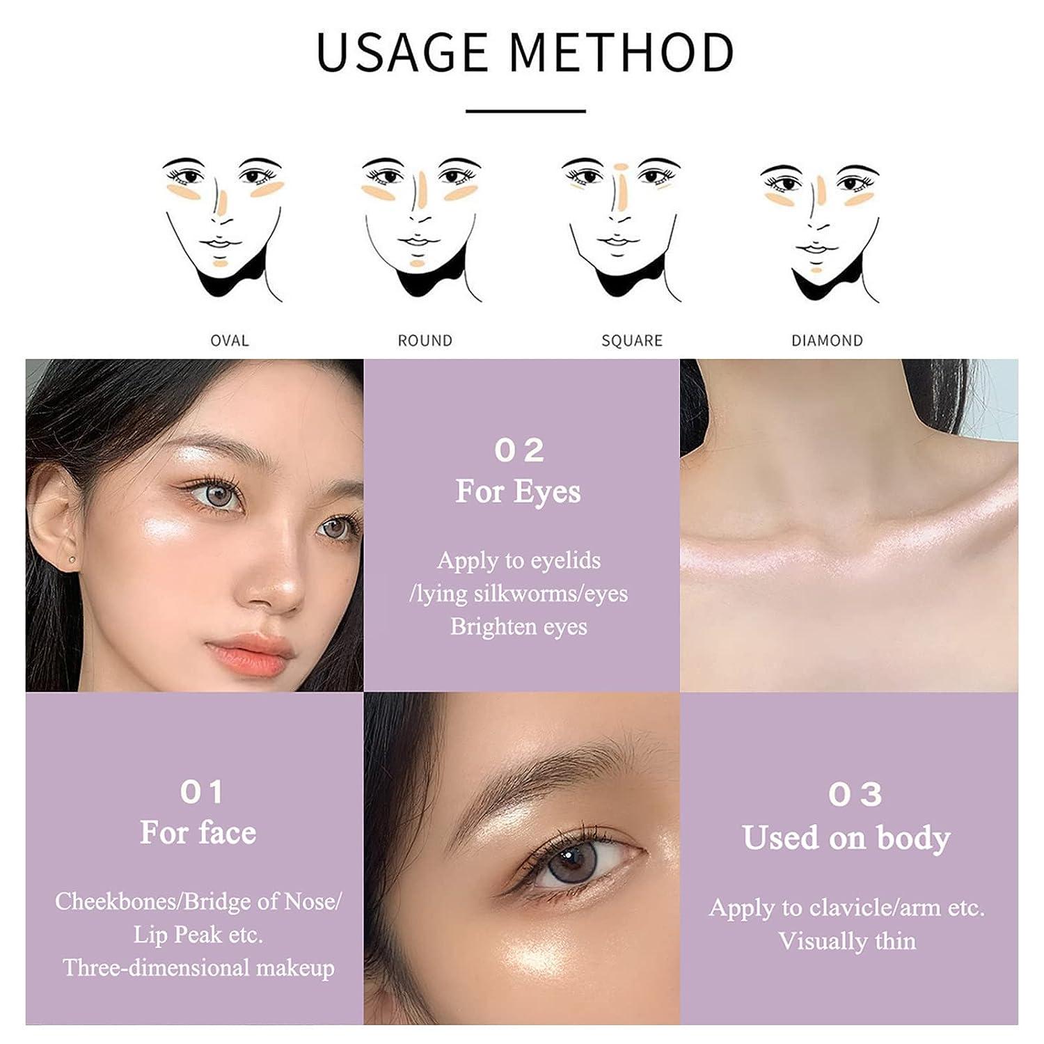 Dazzling Haze Diamond Highlighter Palette Natural Glow and Shiny