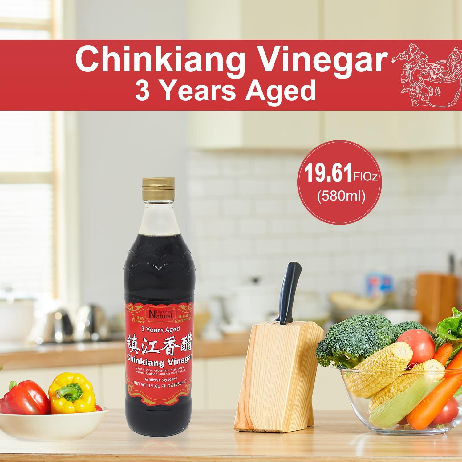 Premium Chinkiang Black Rice Vinegar 19.61 Fl Oz - 3 Years Aged Chinese  Black Vinegar for Dumplings, Xiao Long Bao, Sushi & More | Buy Now with  Express International Delivery