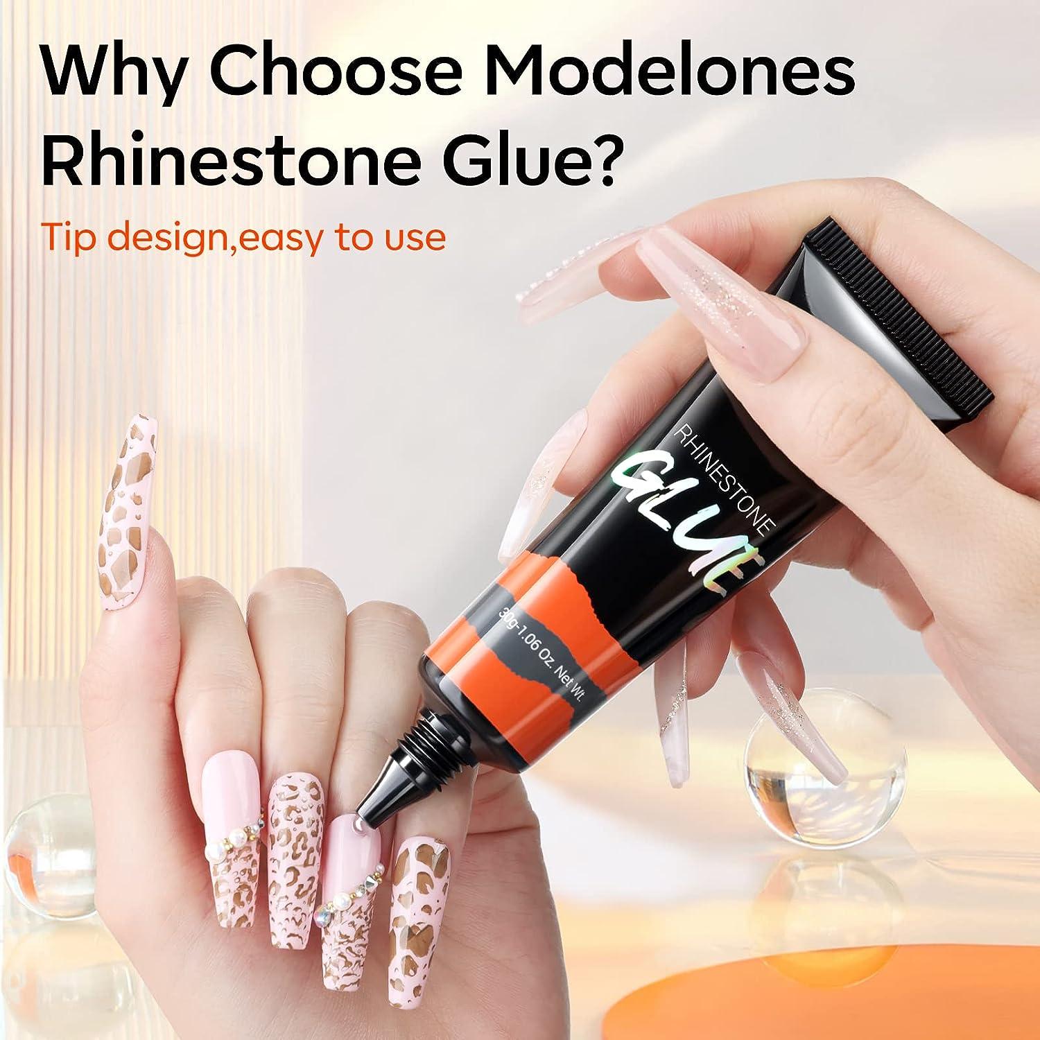 Nail Art Rhinestone Glue Gel For Nails UV Super Strong Adhesive Crystal Gem  Beads Diamond Decoration Transparent Glue Nail Tools