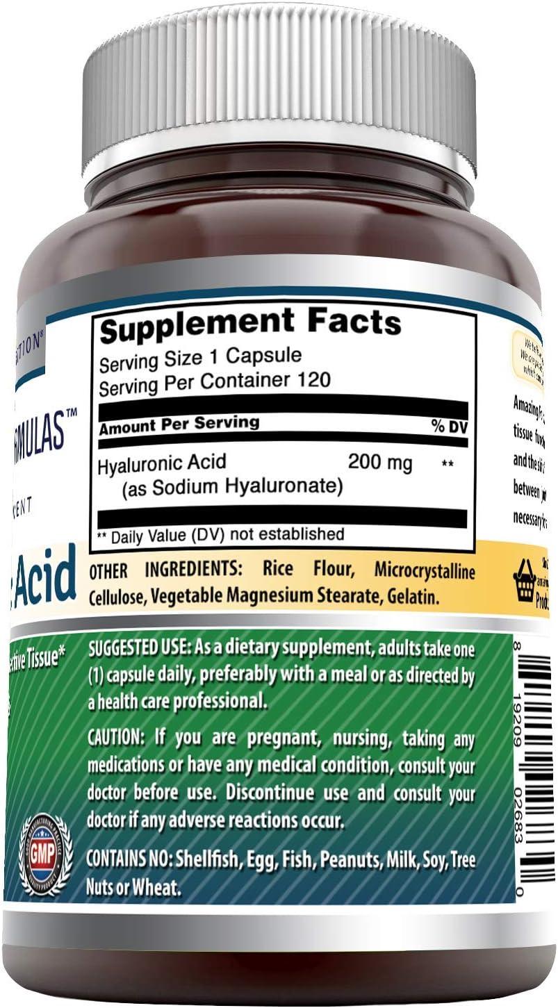 Amazing Formulas Hyaluronic Acid Capsules Supplement Support Healthy