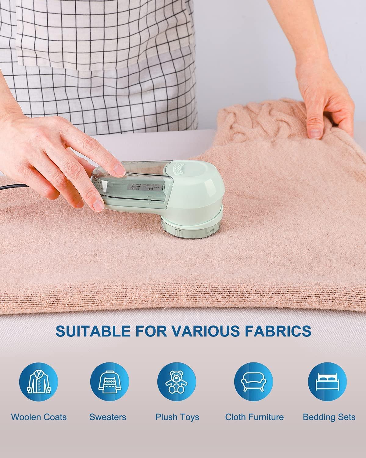 Fabric Shaver and Electric Lint Remover,USB Rechargeable Sweater Defuzzer  ,Remove Clothes Fuzz, Lint Balls, Pills, Bobbles 