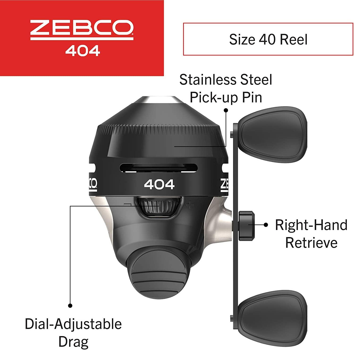 Zebco 404 Spincast Fishing Reel Size 40 Reel (Clam Pkg) | Buy Now with  Express International Delivery | GoSupps.com