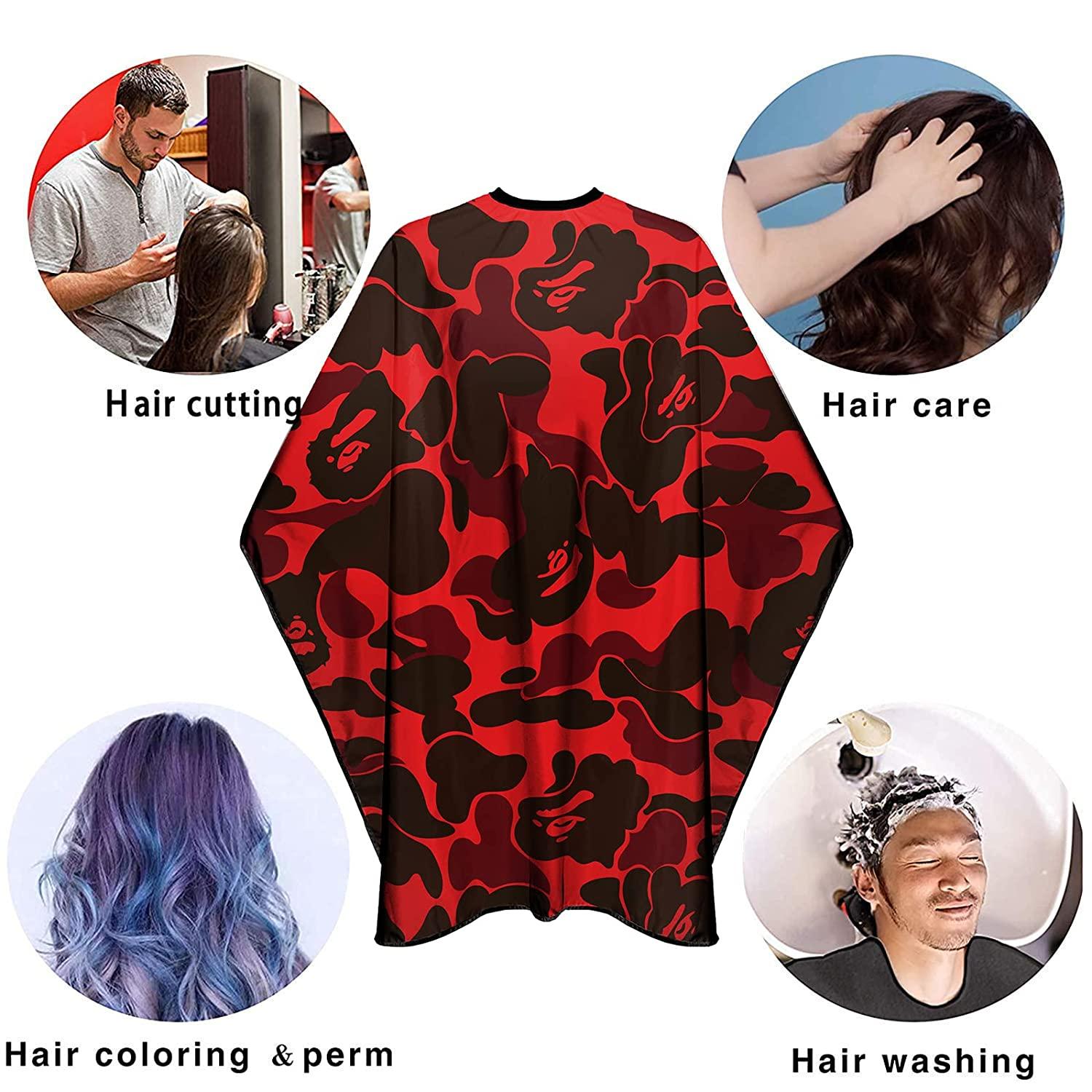  Barber Capes for Men Hair Cutting Salon Cape with Snaps  Waterproof Professional Large Barber Hairdresser Gown Stylist Cape- 63”×  56”(Dribbling Pattern) : Beauty & Personal Care