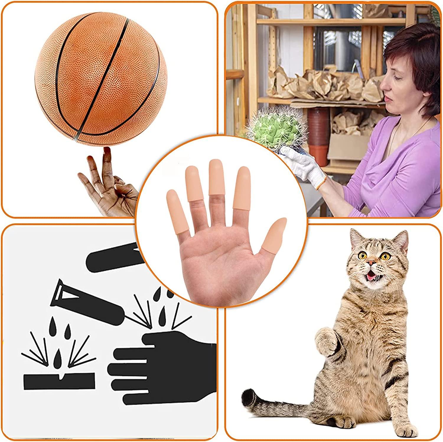 thumbnail interactive-video image 1 of Zxfuture 16pcs Gel Finger Cots - Silicone Finger Protectors For Cracking, Corns & Blisters 1 of 11