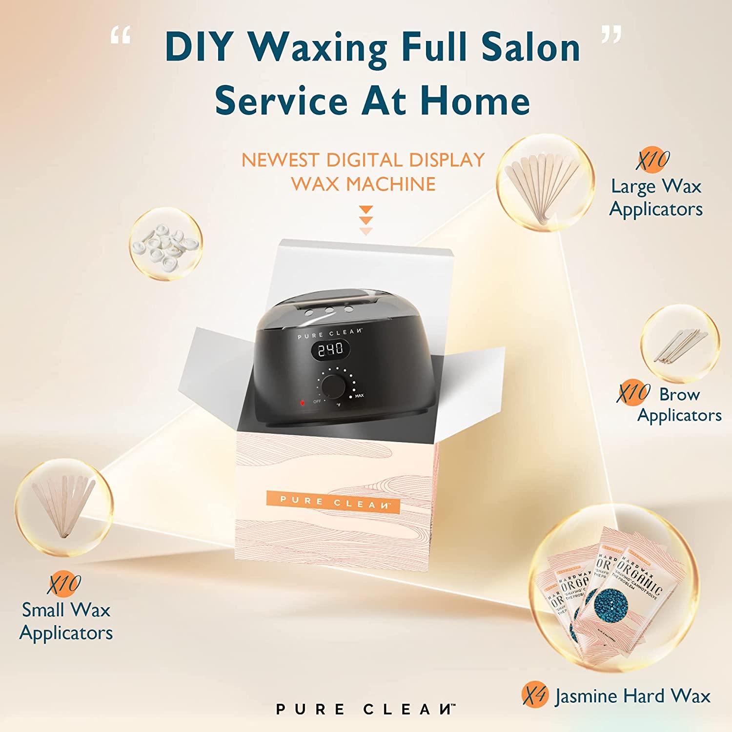 Waxing Kit Digital Wax Warmer, PURECLEAN Hair Removal Home Wax Kit for