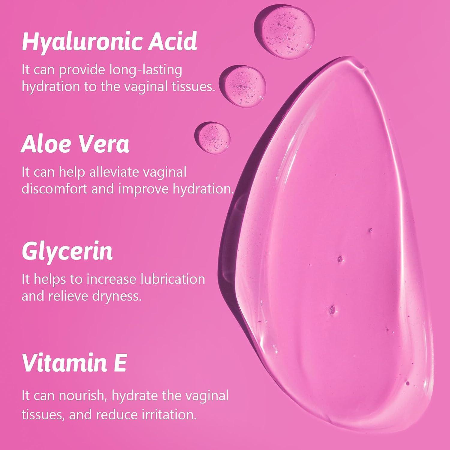 Vaginal Moisturizing Gel WaterBased pHBalanced Formula with Hyaluronic Acid Aloe Vera