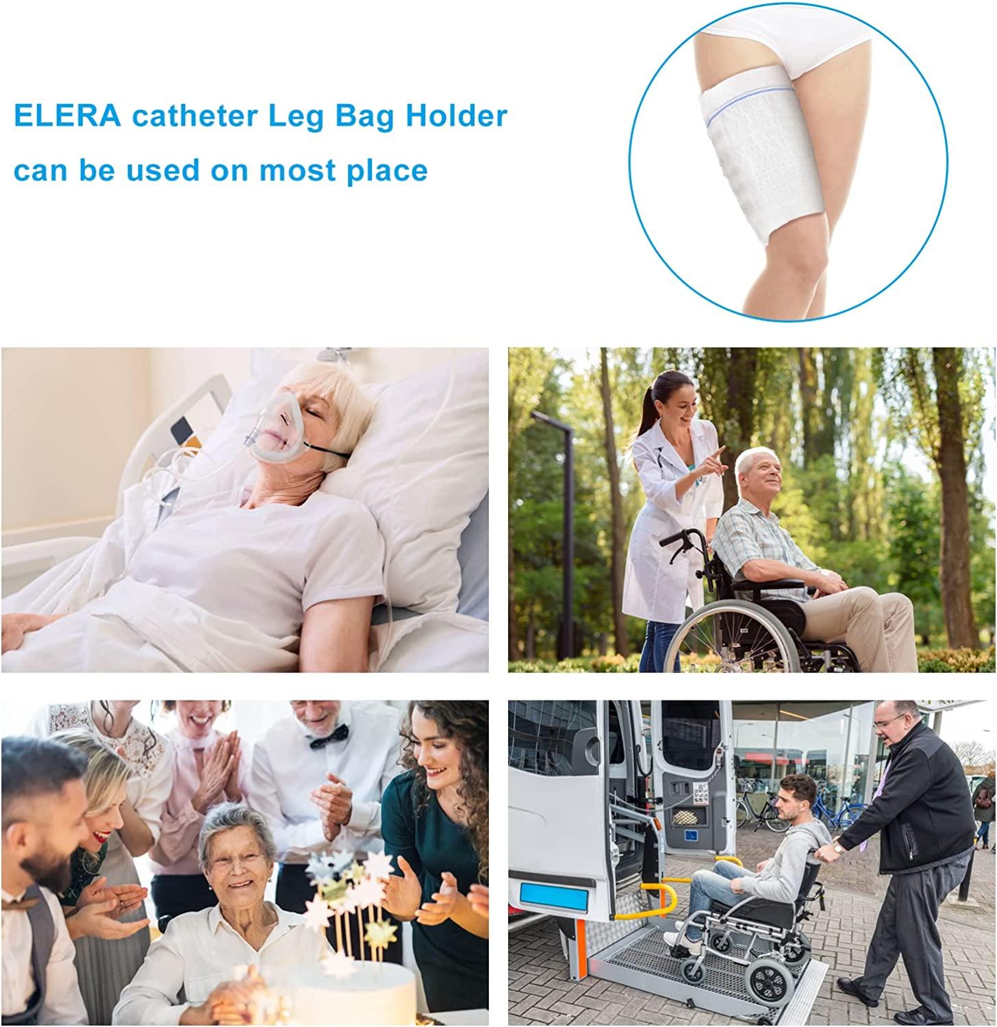 2PCs Urine Bag Holder Carer,Elera Comfortable Foley Leg Bag Sleeves