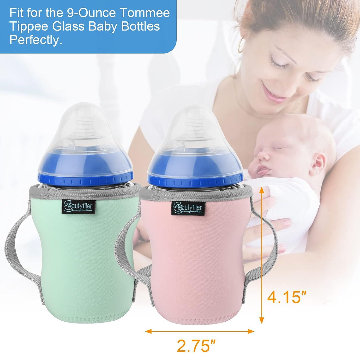 Beautyflier Glass Baby Bottle Sleeve Covers for Tommee Tippee