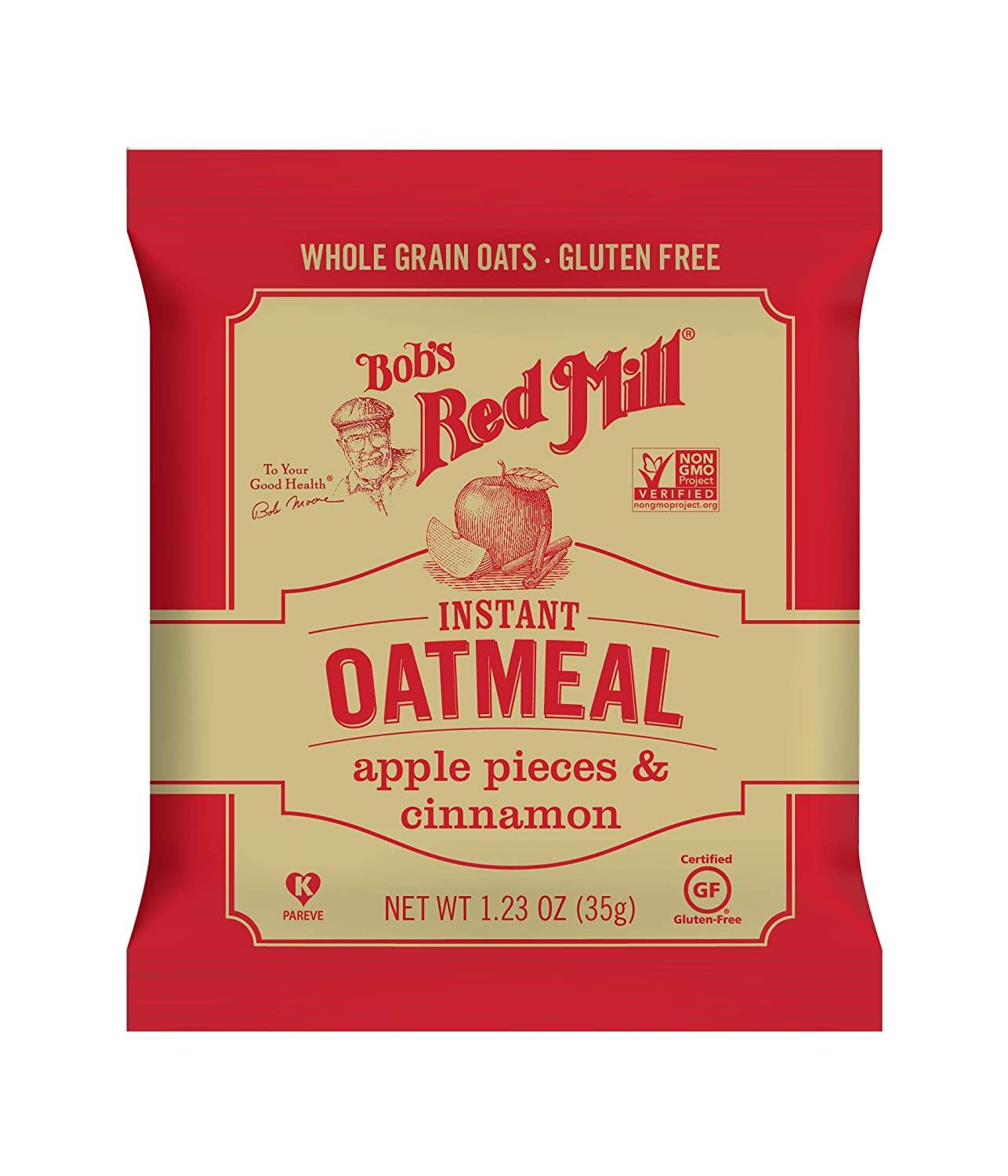 Bob's Red Mill Instant Oatmeal Packets Apple Pieces