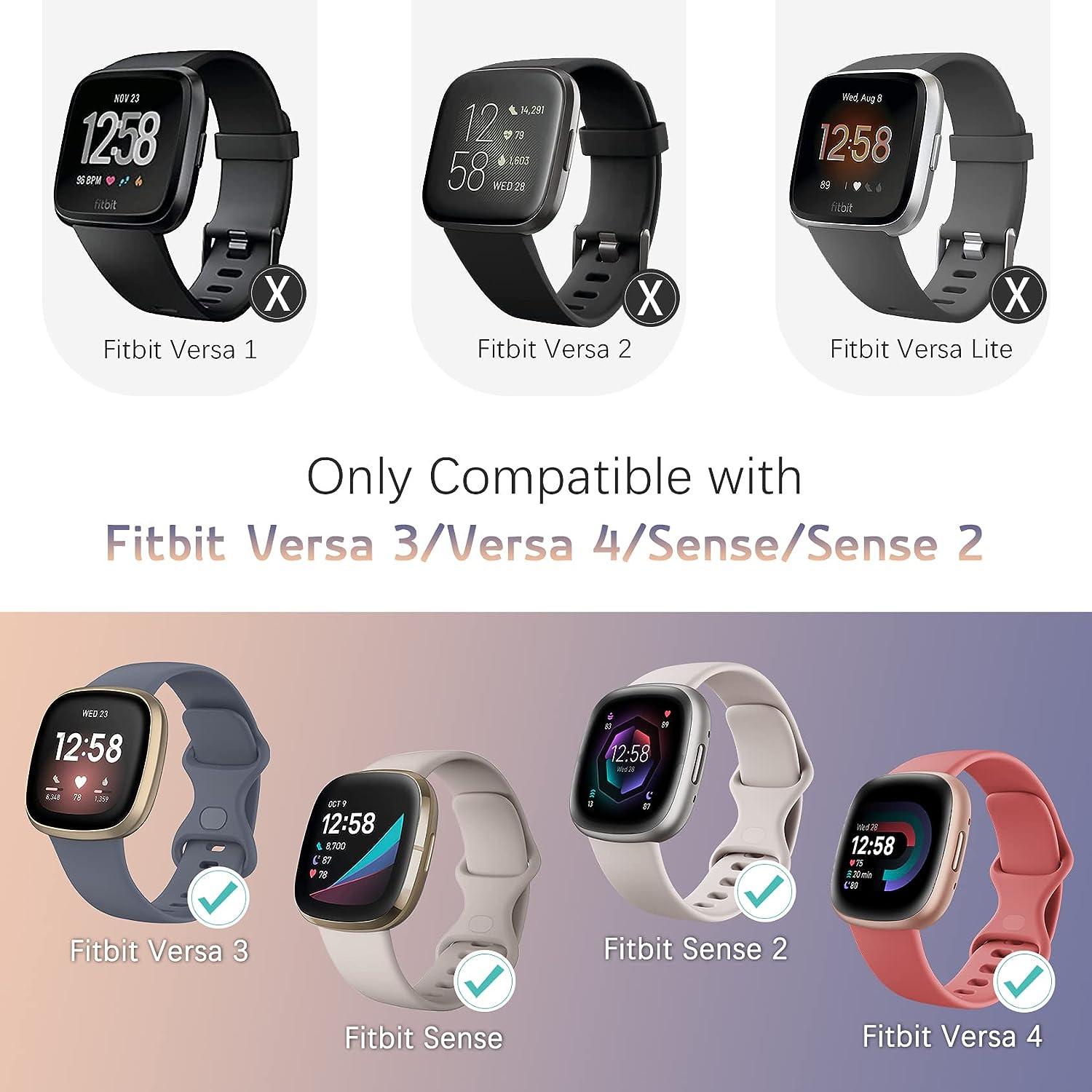 Tovimall Elastic Nylon Bands for Fitbit Versa 4/Versa 3/Sense
