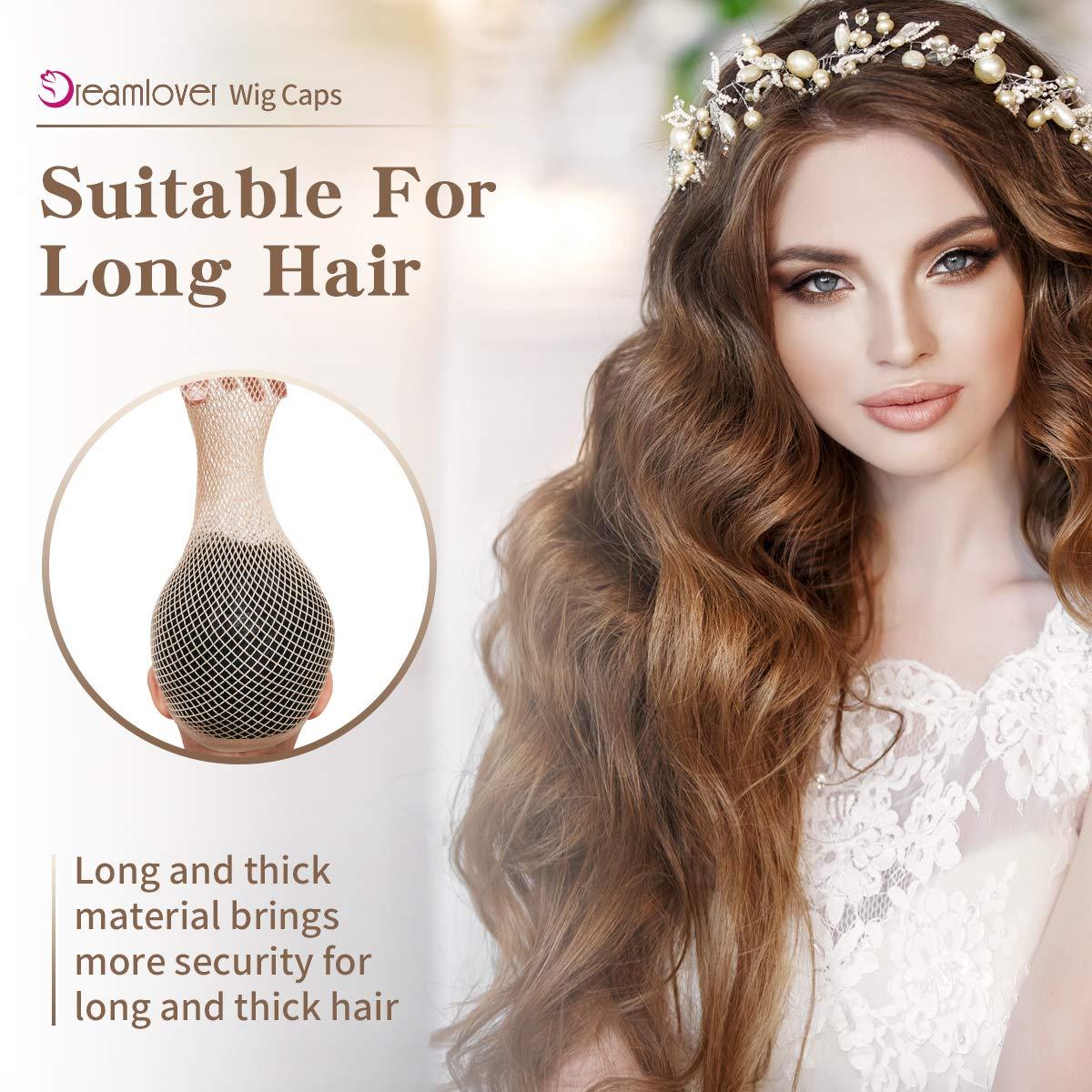 Dreamlover Hair Net for Wig, Wig Cap for Long Hair, Mesh Wig Caps for  Women, Natural Nude, 2 Pack