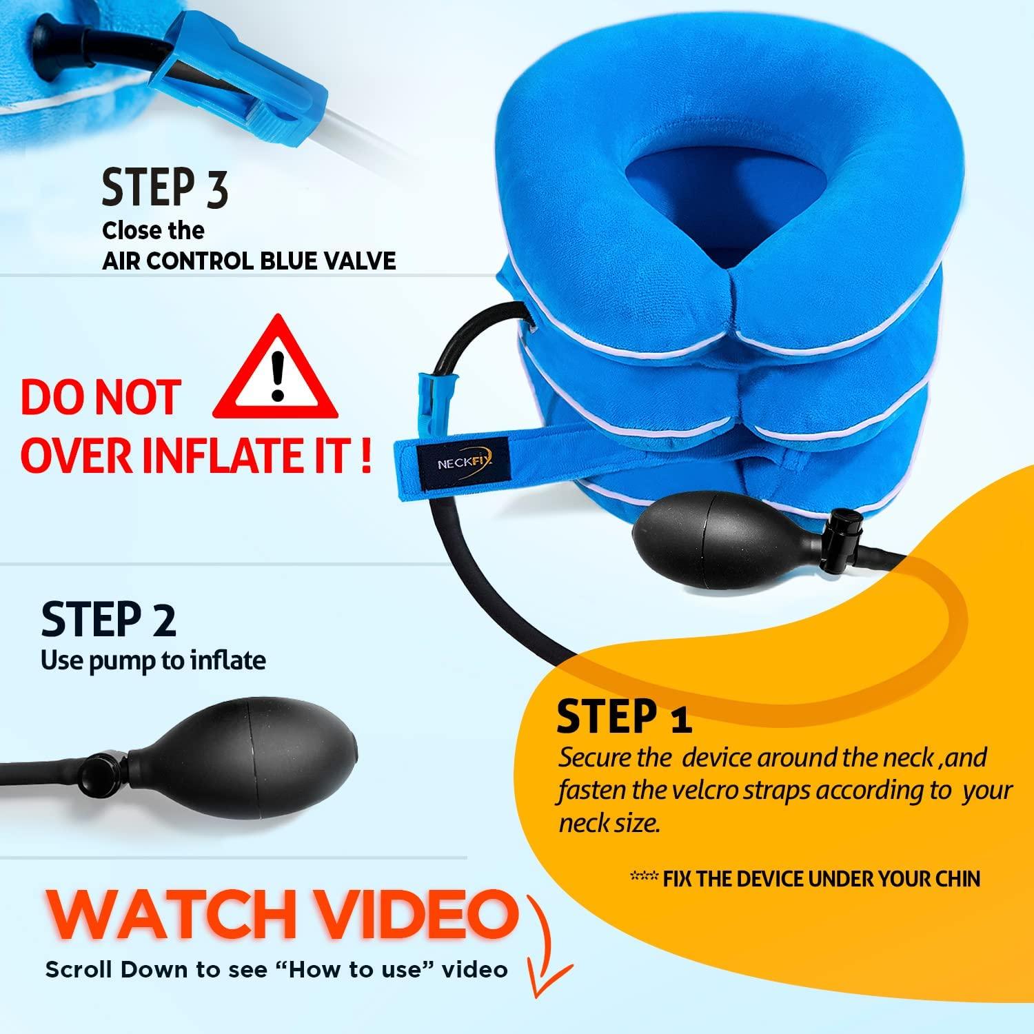 NeckFix Cervical Neck Traction Device for Instant Neck Pain Relief