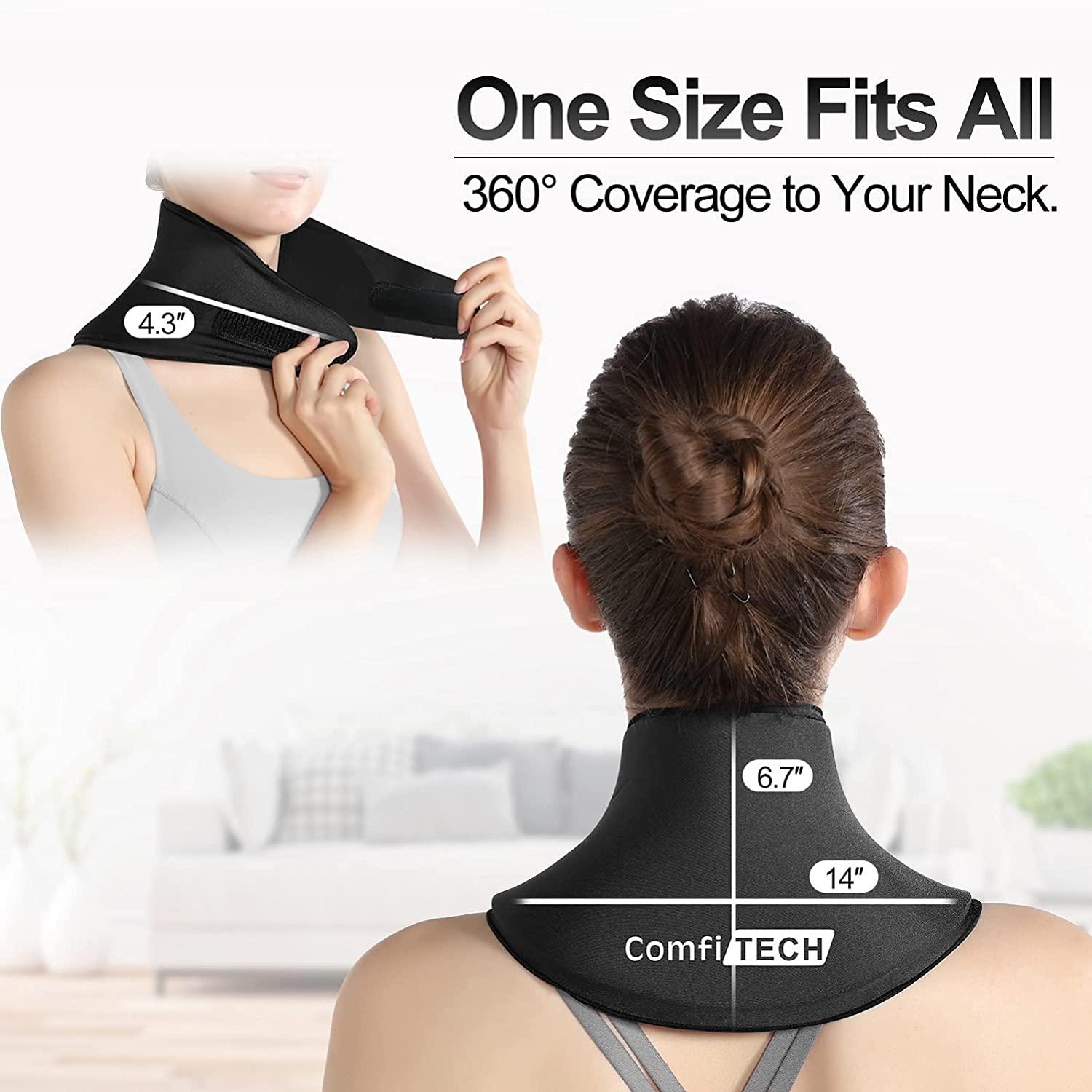 ComfiTECH Neck Ice Pack Wrap Gel Reusable Ice Packs for Neck Pain