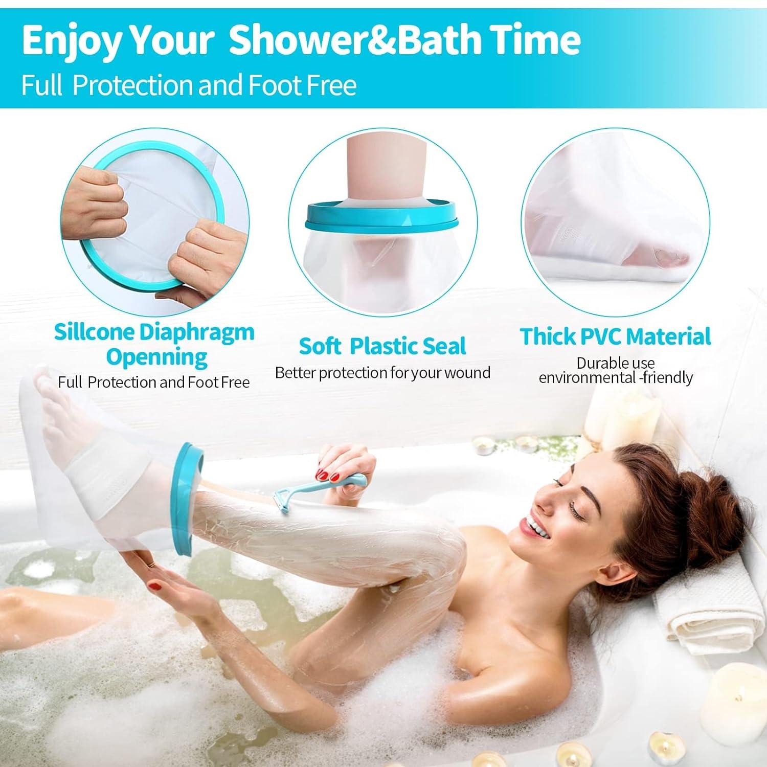 Foot Shower Protector Cast Cover Foot for Shower Foot Protector for