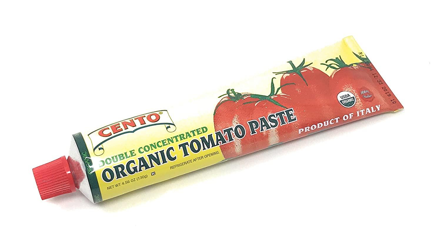 Cento Double Concentrated ORGANIC Tomato Paste 2/ 4.56 oz tubes 4.56