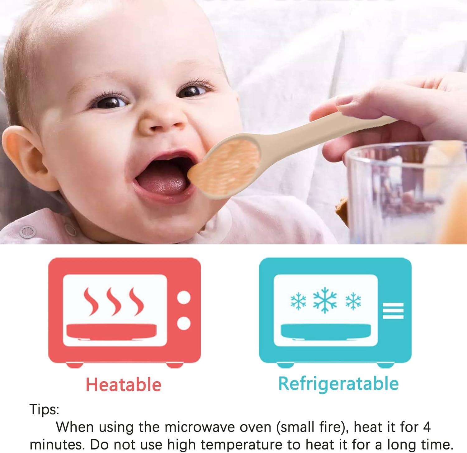 Pcs Silicone Baby Weaning Forks and Spoons Set for Self-Feeding