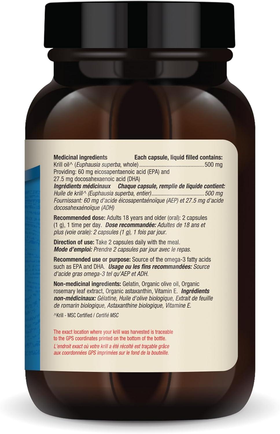 Dr. Mercola Krill Oil 60 Capsules Pure Antarctic Oil Supplement