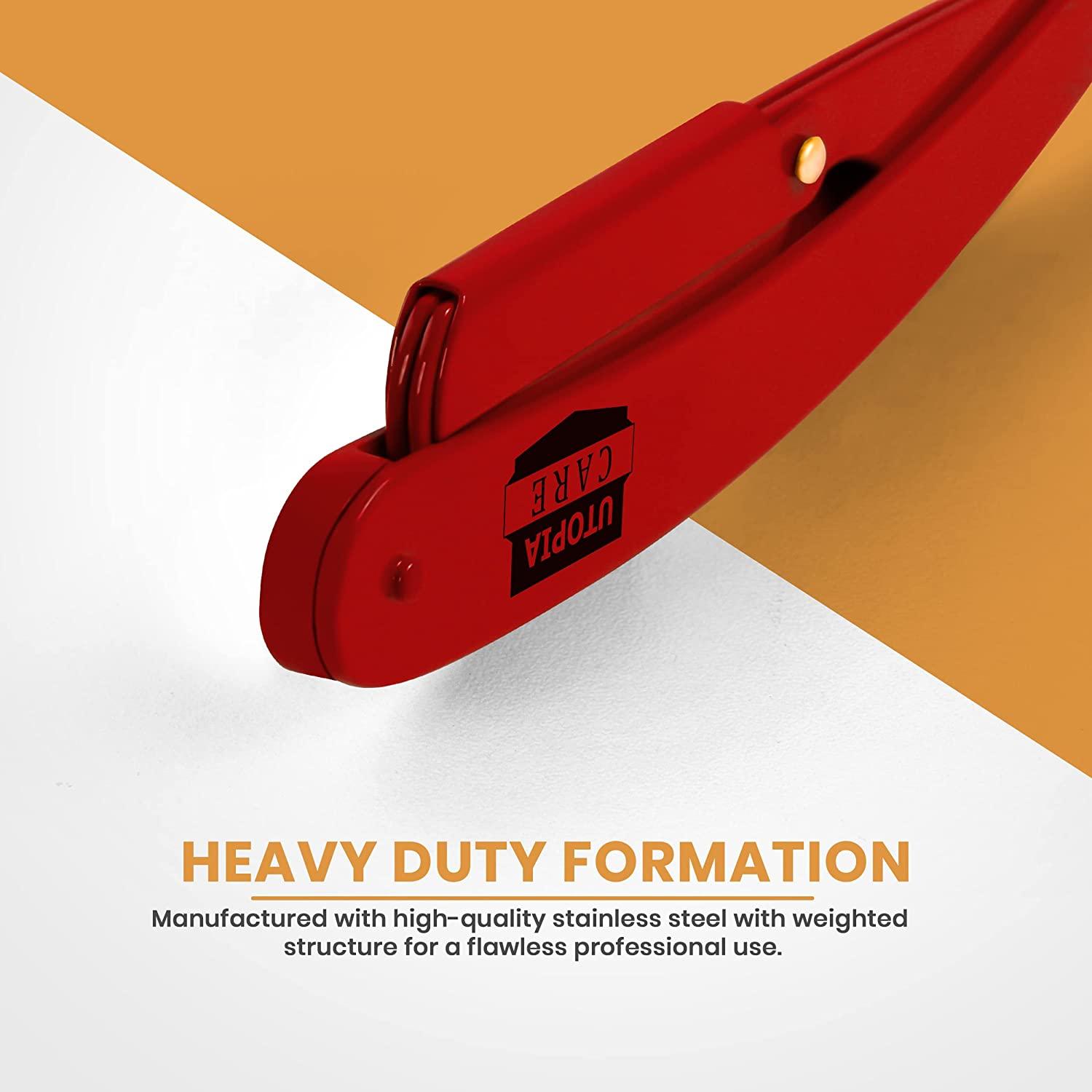 Utopia Care Professional Barber Razor Stainless Steel Straight Edge