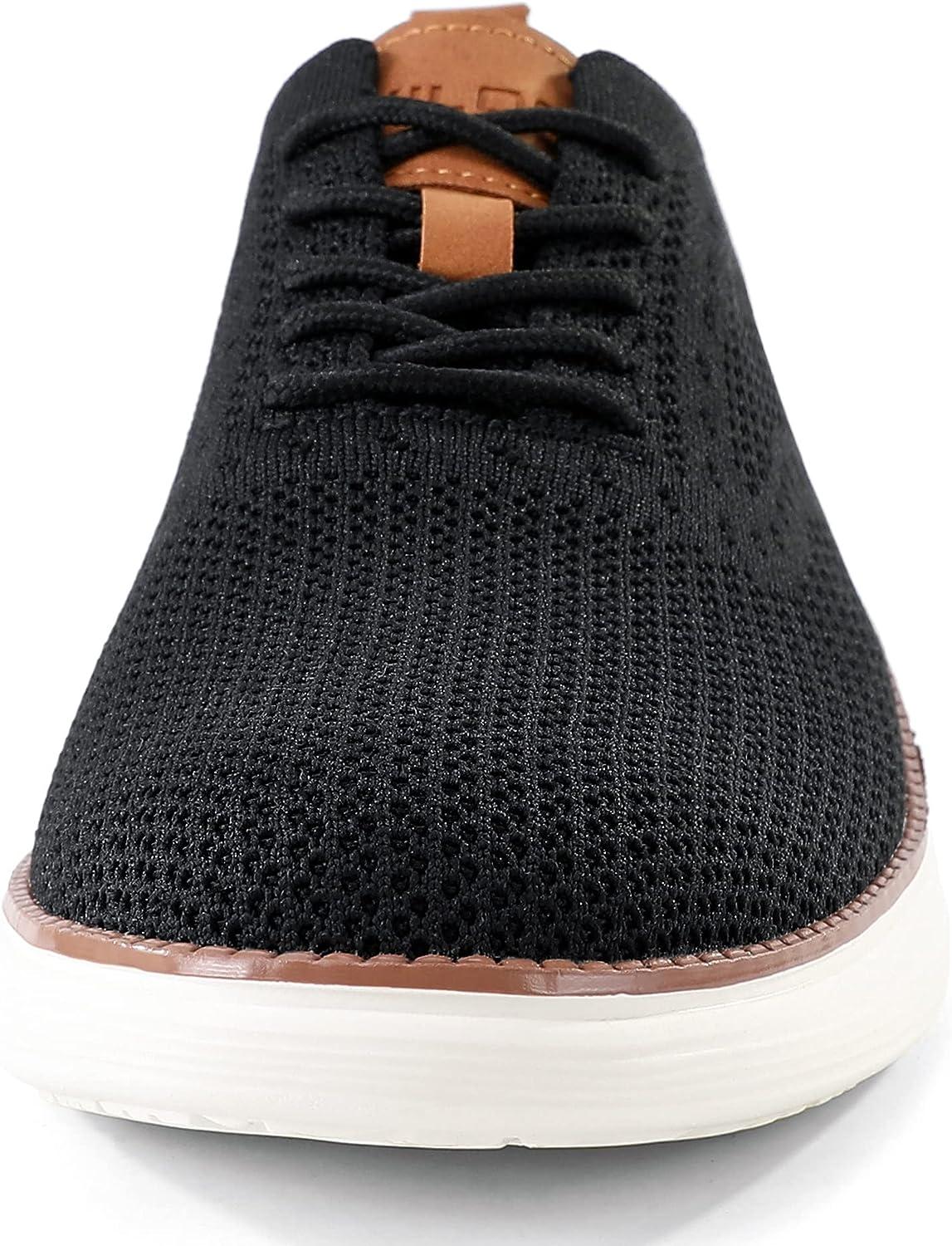 VILOCY Men's Mesh Dress Sneakers Oxfords Business Casual Shoes 7.5 Black -  Stylish and Comfortable Business Shoes for Men | Buy Now with Express  International Delivery | GoSupps.com