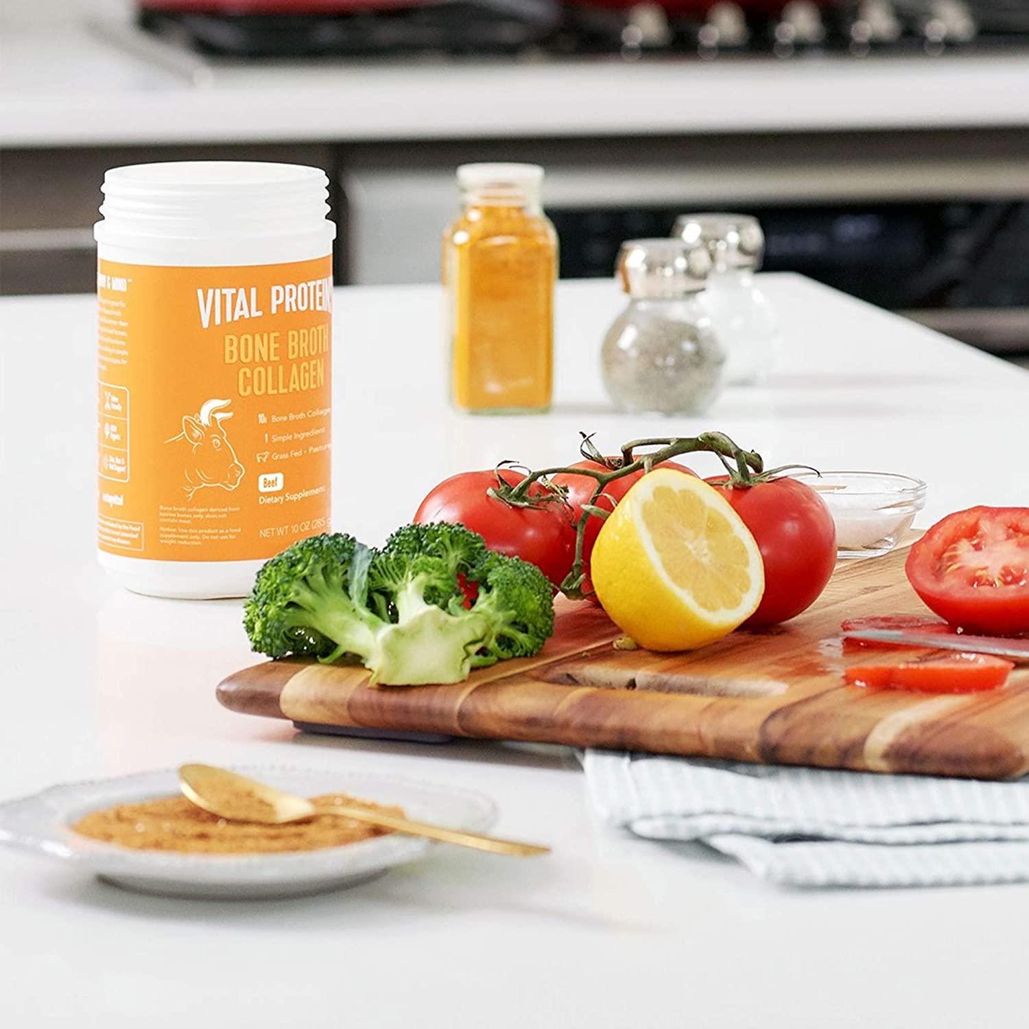 Vital Proteins USDA Organic Beef Bone Broth Collagen 10 OZ 10 Ounce (Pack of 1)