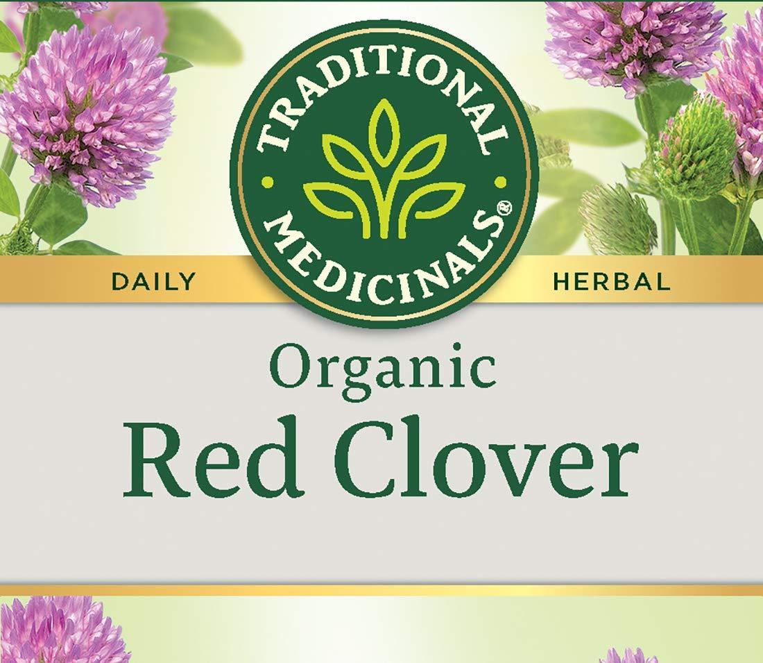 Traditional Medicinals Organic Red Clover Herbal Tea, 16 Tea Bags (Pack