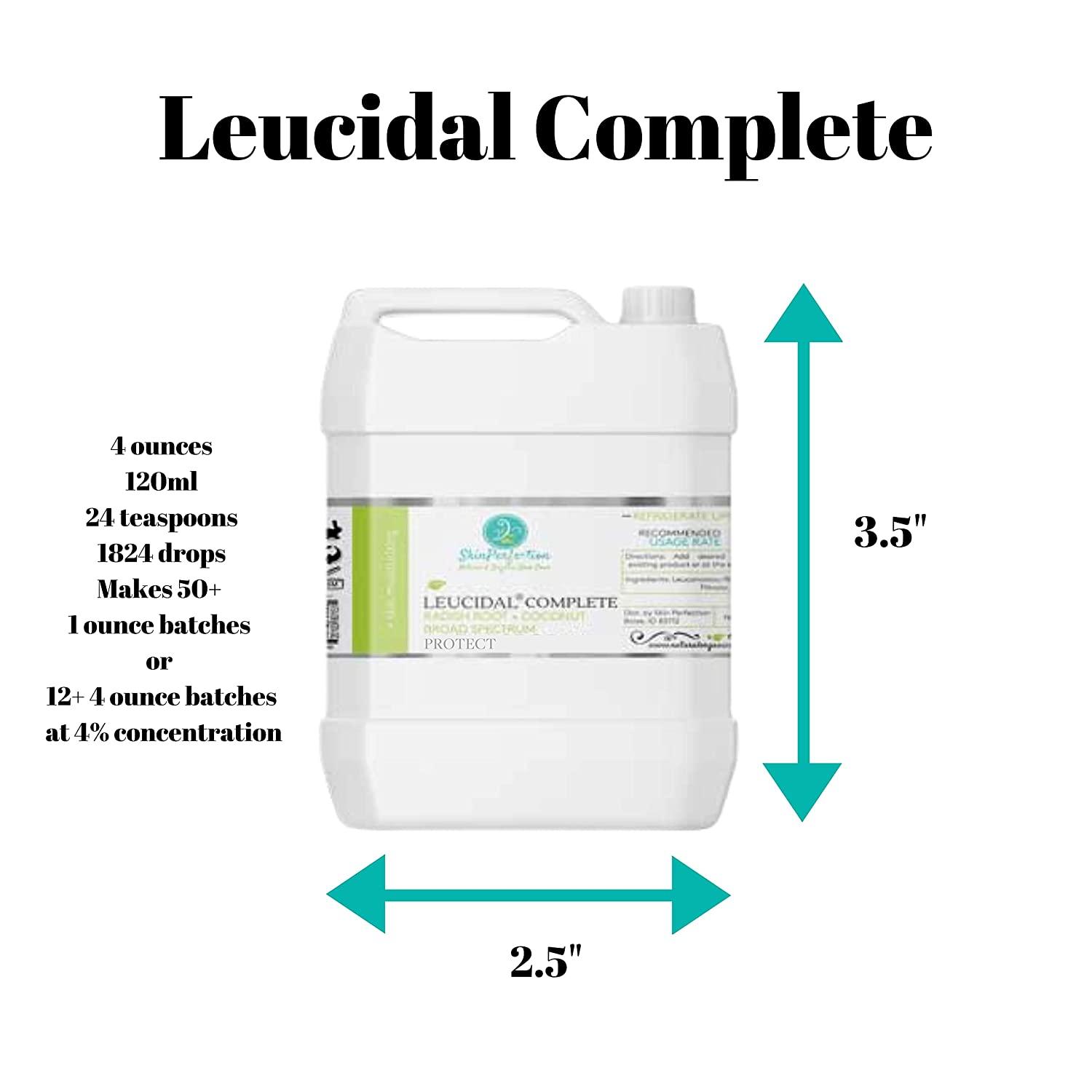 Leucidal Complete Protection Moisturizing Water-based DIY Beauty Synthetic  Preservative Alternative Radish Root Liquid + AMTicide Coconut Lactic Acid Lotion  Making Supplies Skin Perfection 16 Ounce