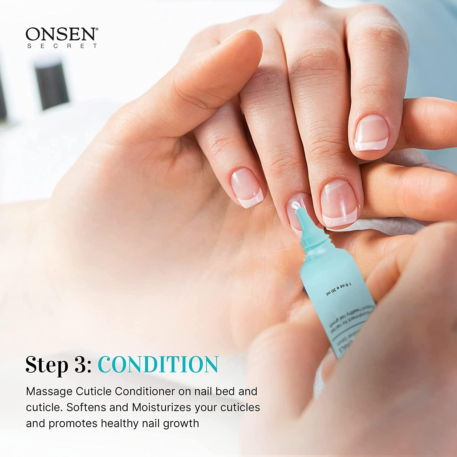 Onsen Secret Japanese Nail Buffer and Shine Kit Professional Nail File, 3Way Nail Buffer