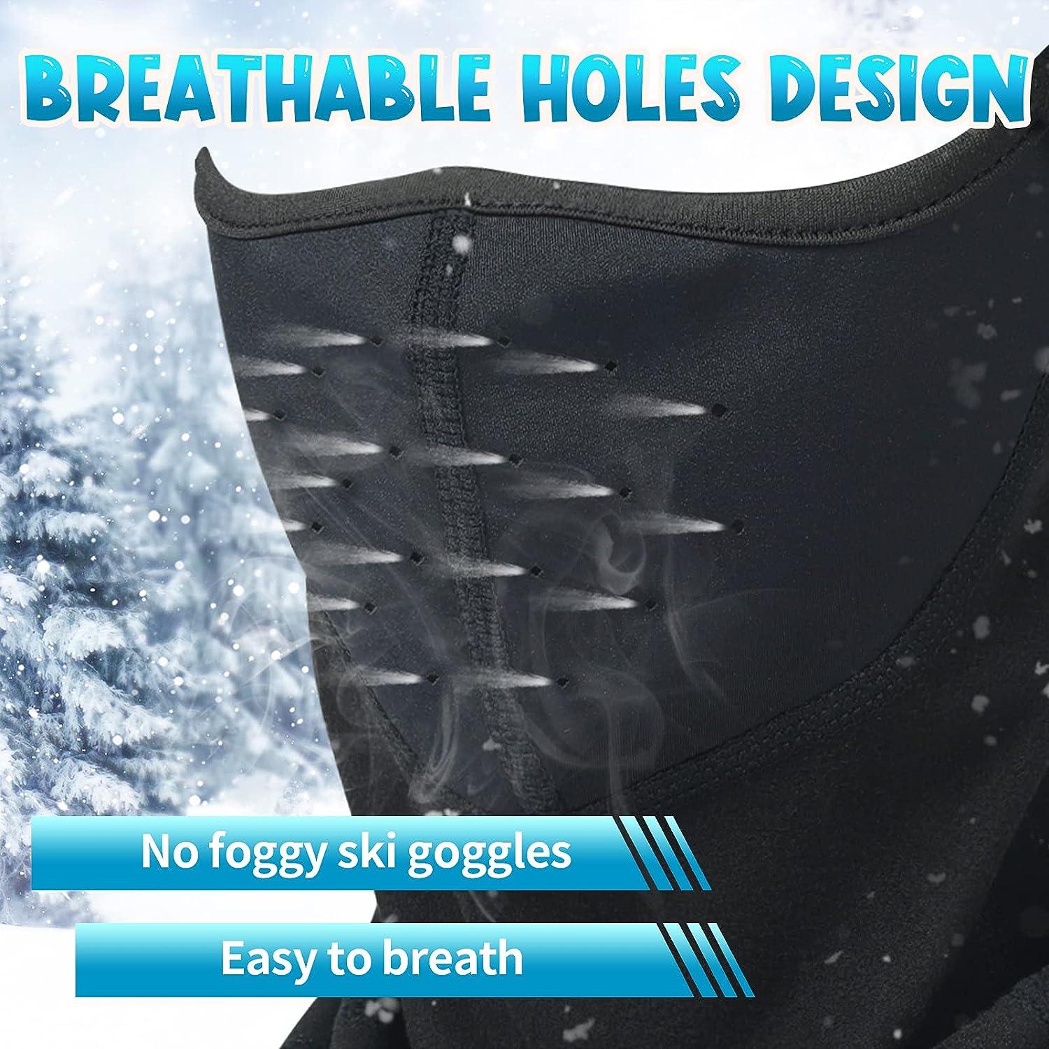 Kids Balaclava Ski Mask - Winter Ninja Face Mask With Hood - Cold
