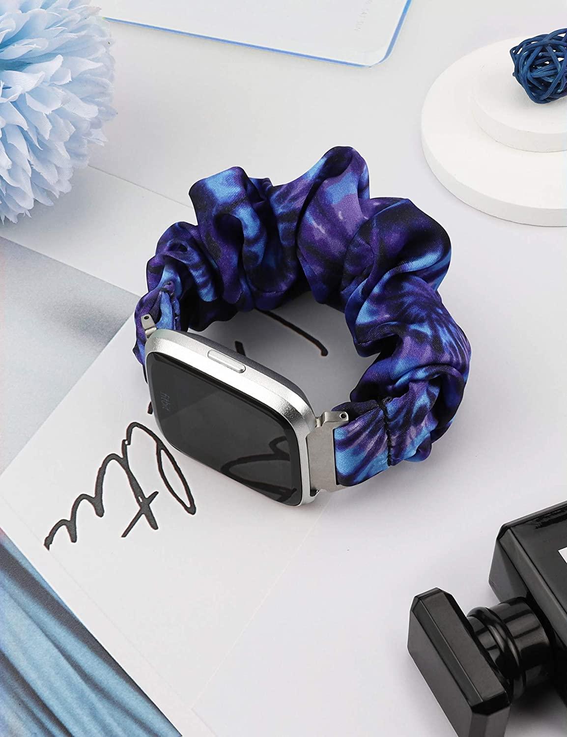 TOYOUTHS Scrunchie Bands for Fitbit Versa/Versa 2/Versa Lite Tie