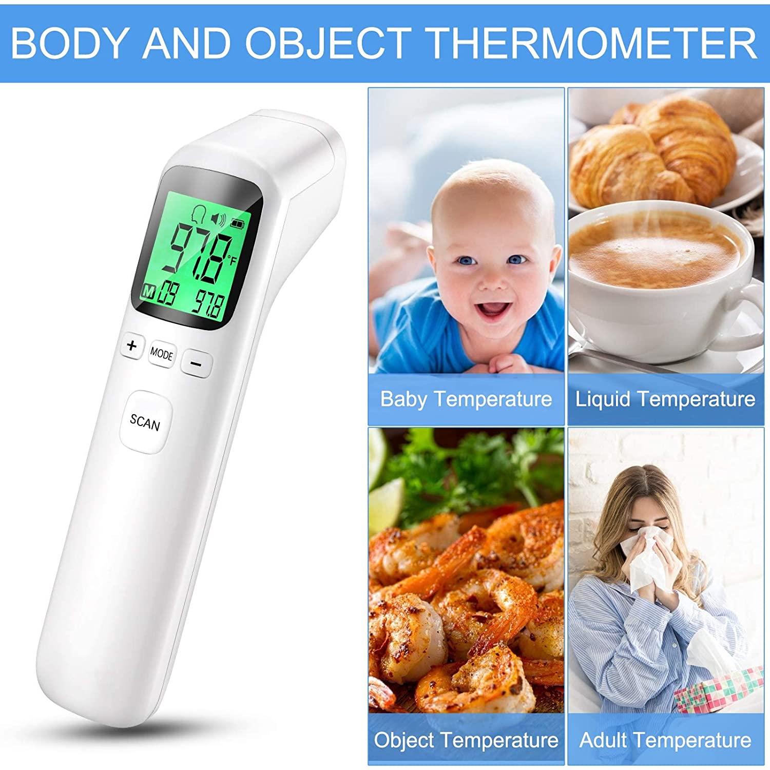 NonContact Infrared Forehead Thermometer , Digital Thermometer , Body