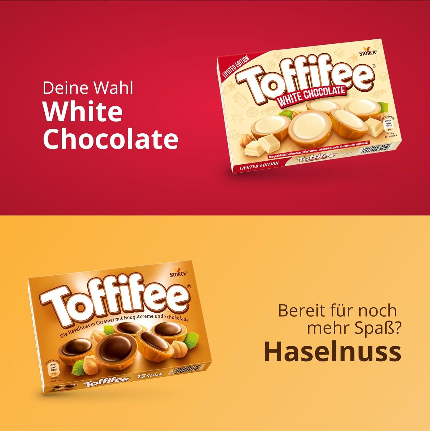 Toffifee White Chocolate 125g - Hazelnut in Caramel & Cream | Buy