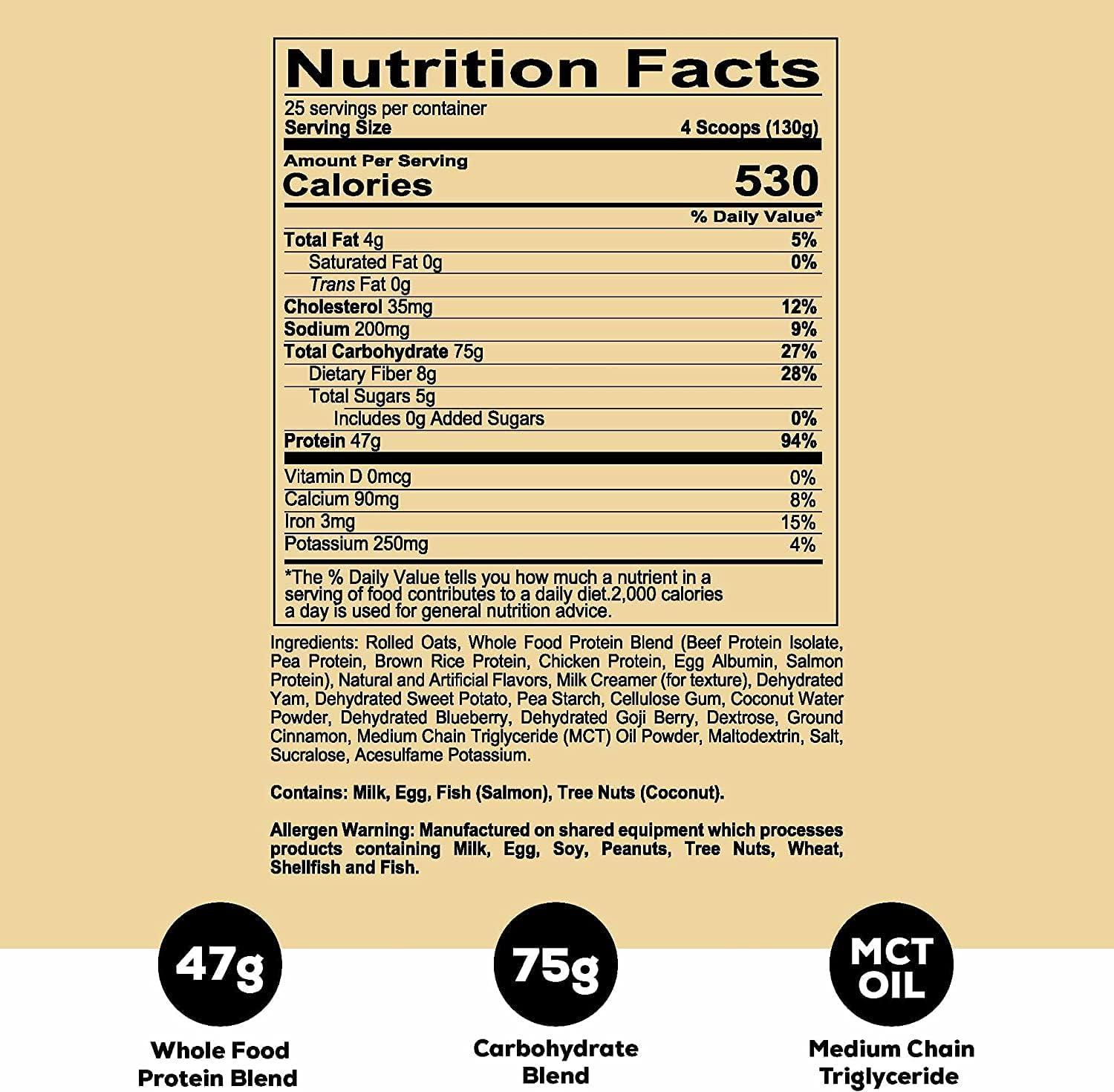 REDCON1 MRE Protein Powder Vanilla Milkshake Meal Replacement Protein