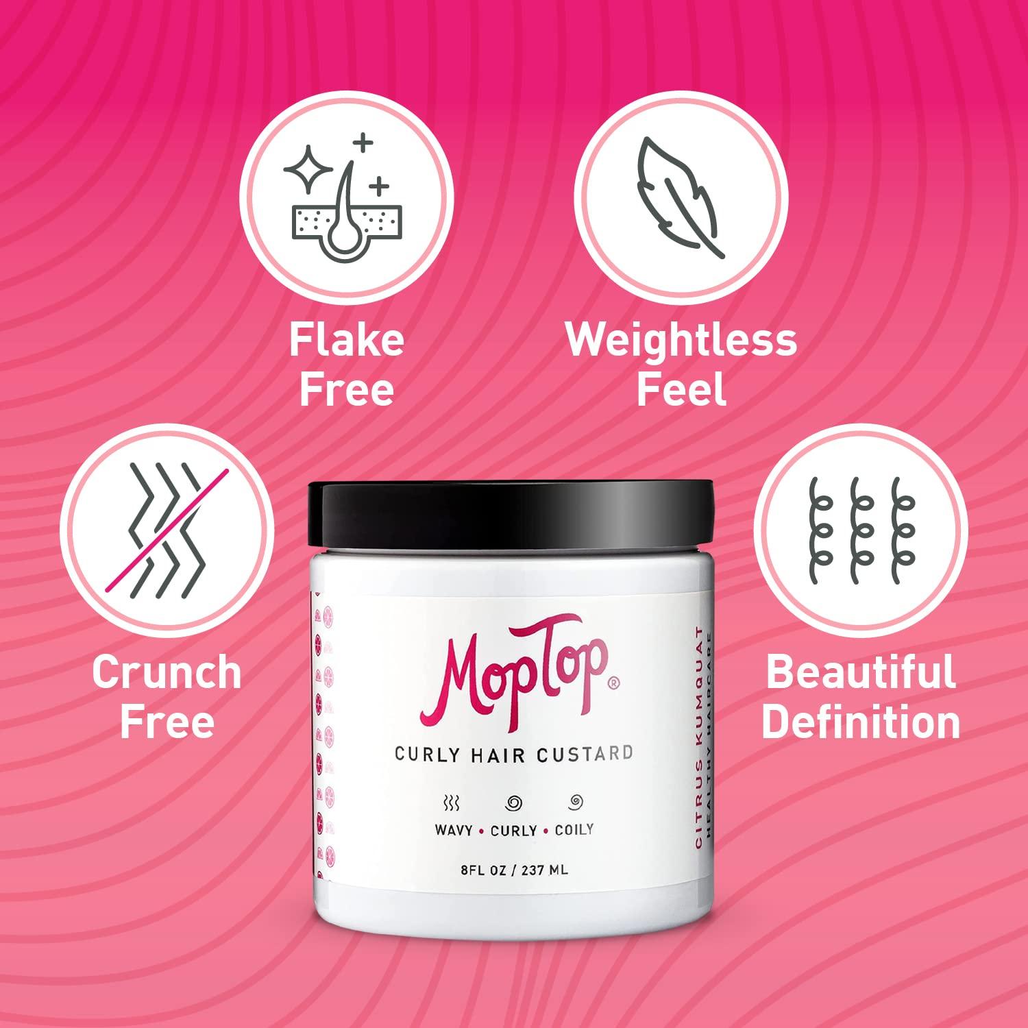 MopTop Curly Hair Gel + Mongongo Oil Curly Hair Bundle for FrizzFree
