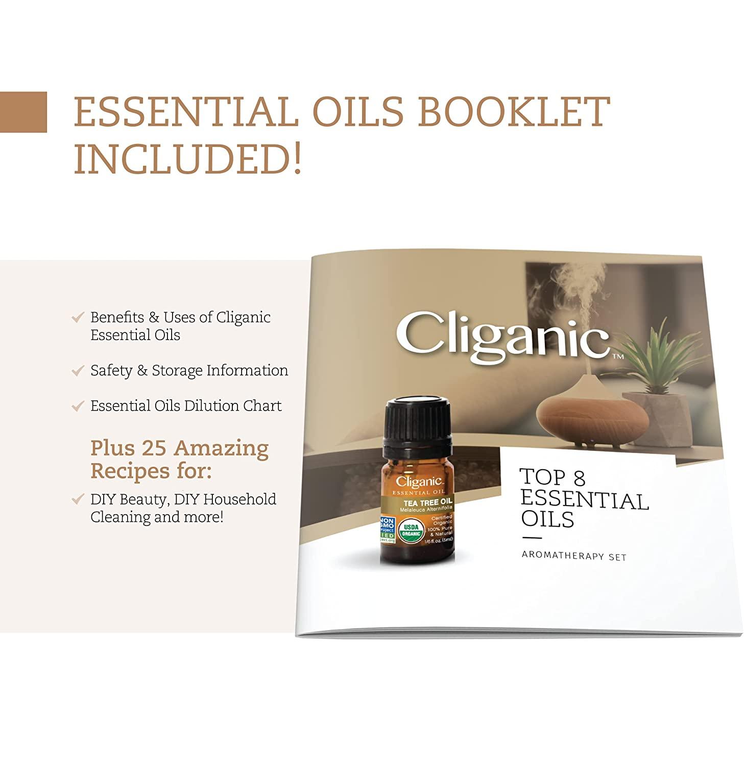 Cliganic Organic Aromatherapy Essential Oils Set (Top 5), Other