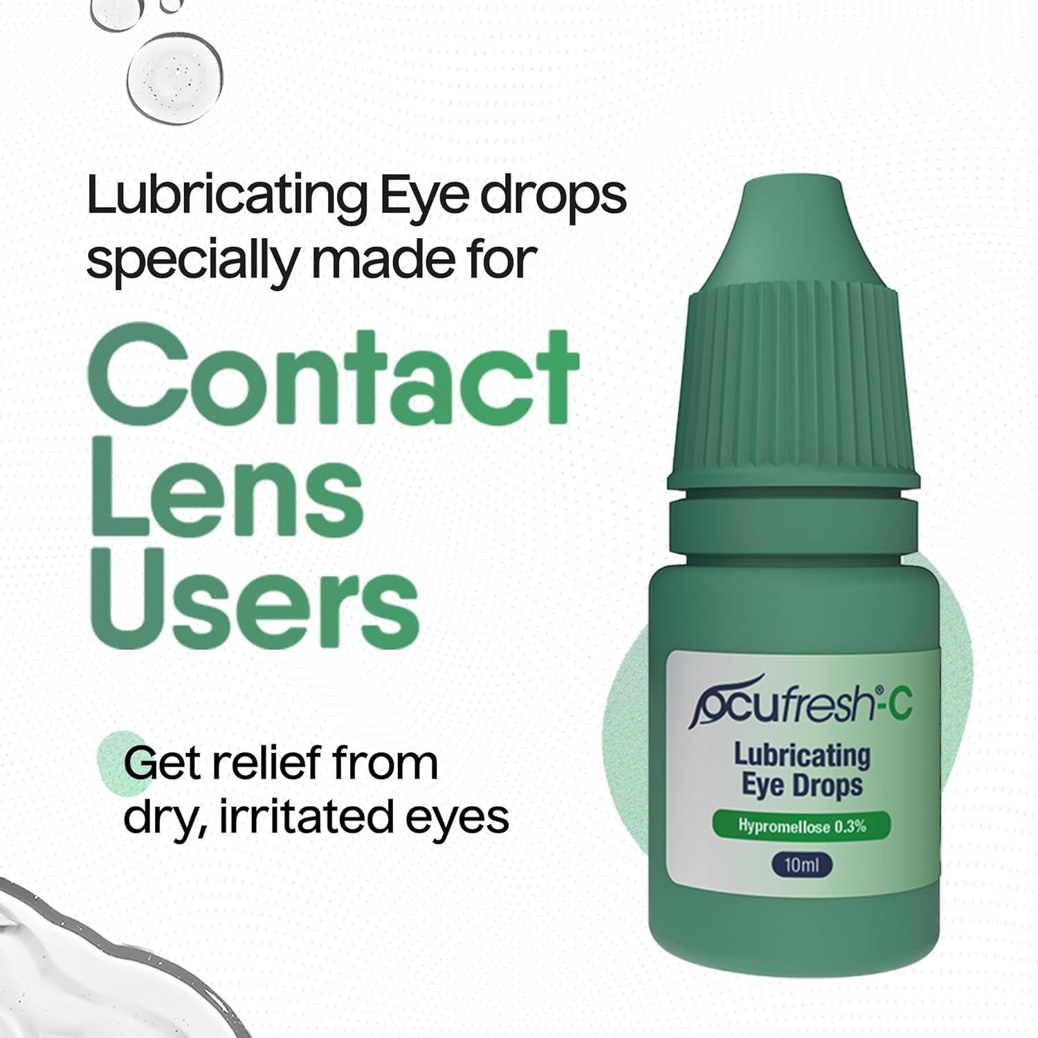 Ocufresh Contact Lens Soothing & Lubricating Eye Drops | Advanced Formula  for Comfortable and Clear Vision | Restores Eye Moisture | Preservative  Free Eye Drops 10ml | Buy Now with Express International Delivery |  GoSupps.com