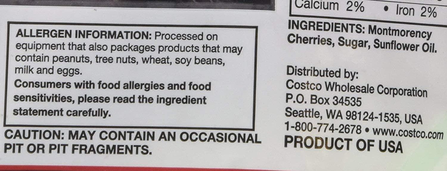 Buy Organic Dried Cherries from Kirkland Signature 100 Natural and