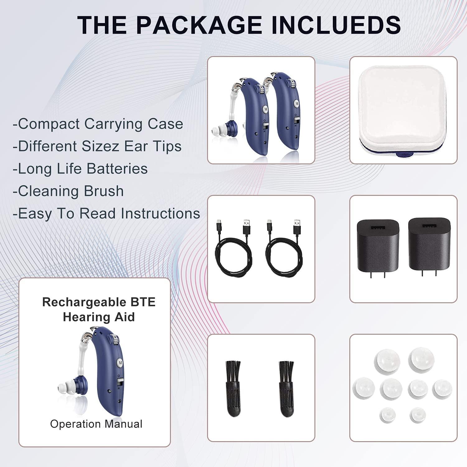 Hearing Aids, ONEBRIDGE Hearing Aids for Seniors Rechargeable Hearing