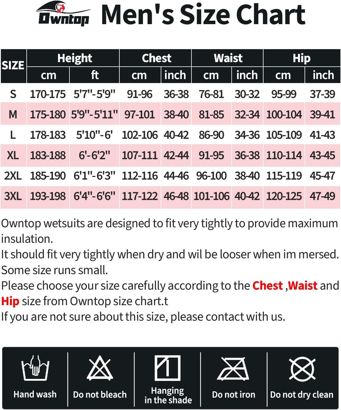 Owntop Shorty Wetsuit Heren, 3 mm Neopreen Natpak voor
