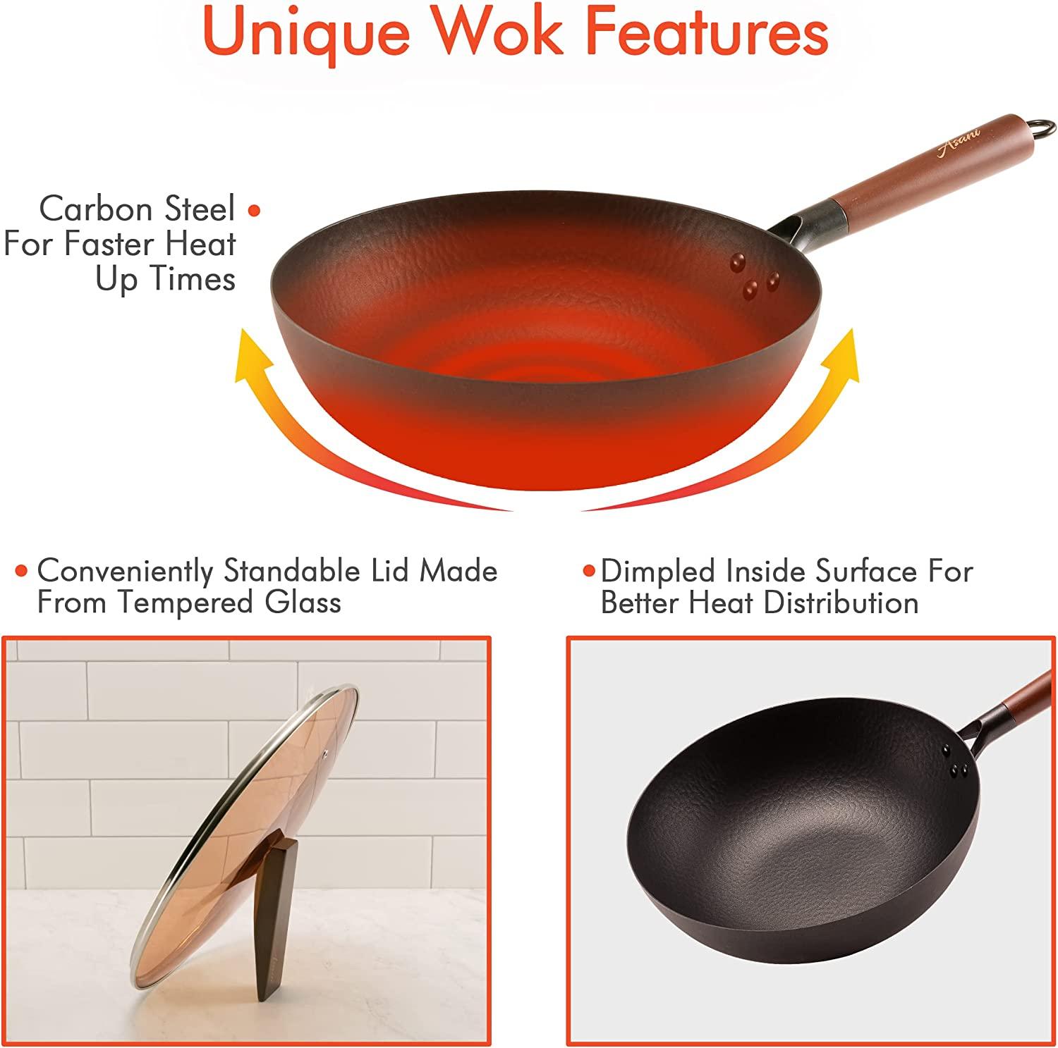Best Deal for Stir Fry Pan Deep Frying Pan Deep Fry Pan Nonstick Wok Flat