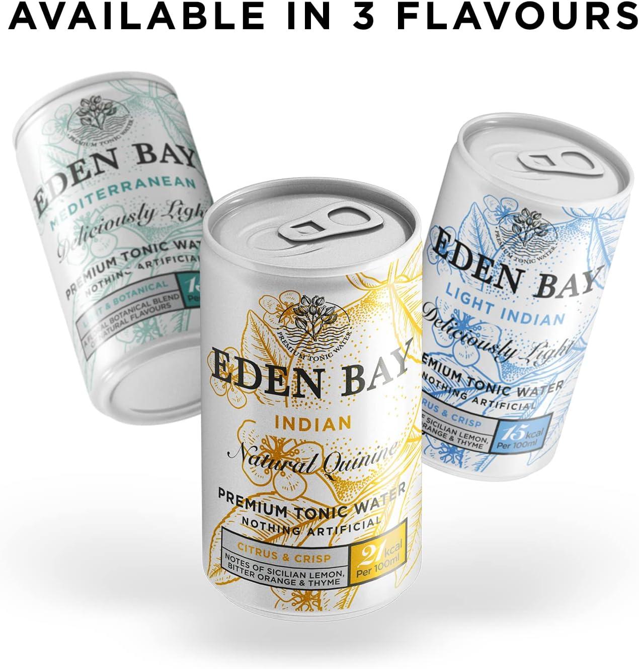 Eden Bay Premium Light Mediterranean Tonic Water 24 x 150ml cans