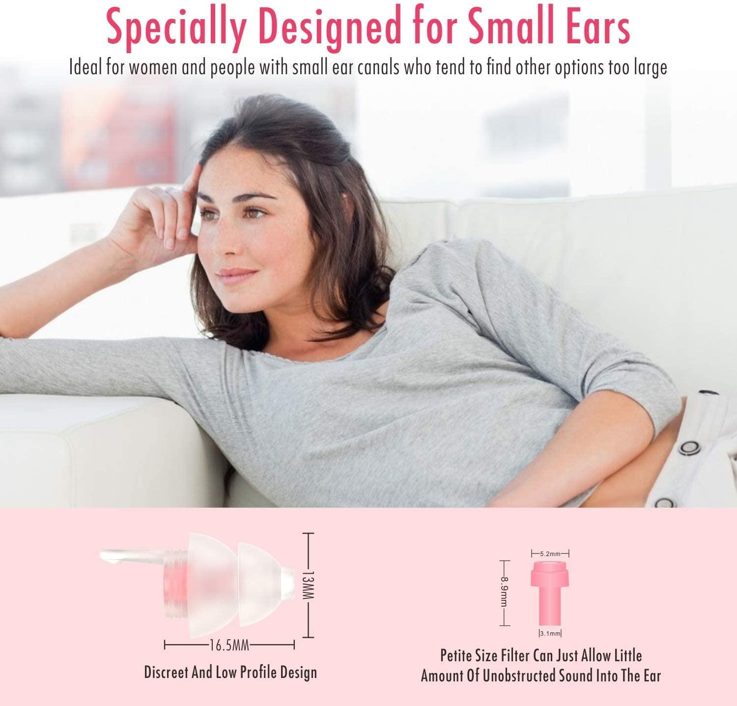 Sleeping Ear Plugs, Hearprotek 2 Pairs Ear Plugs (32db & 30db) Ultra