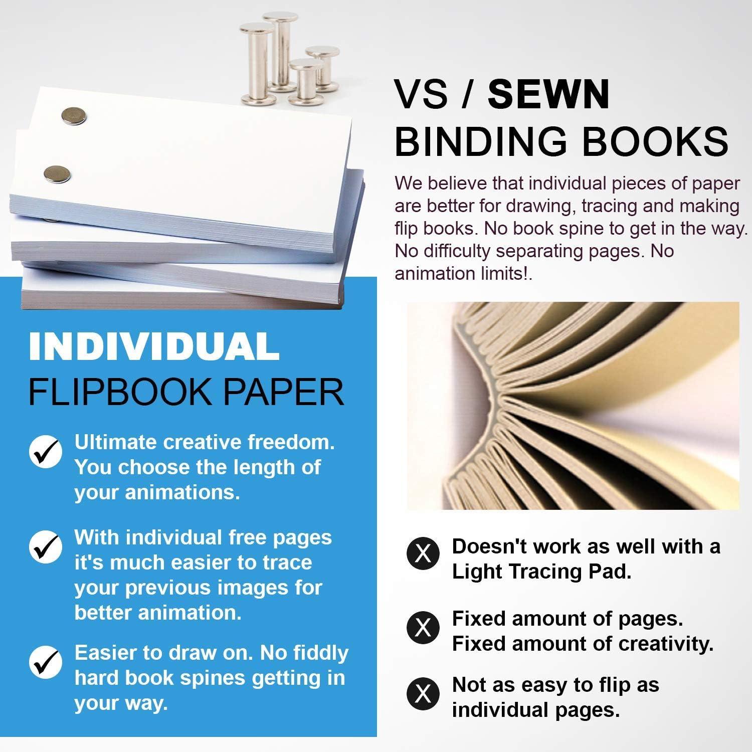 720 Sheets Blank Flip Book Paper for Animation - Works with