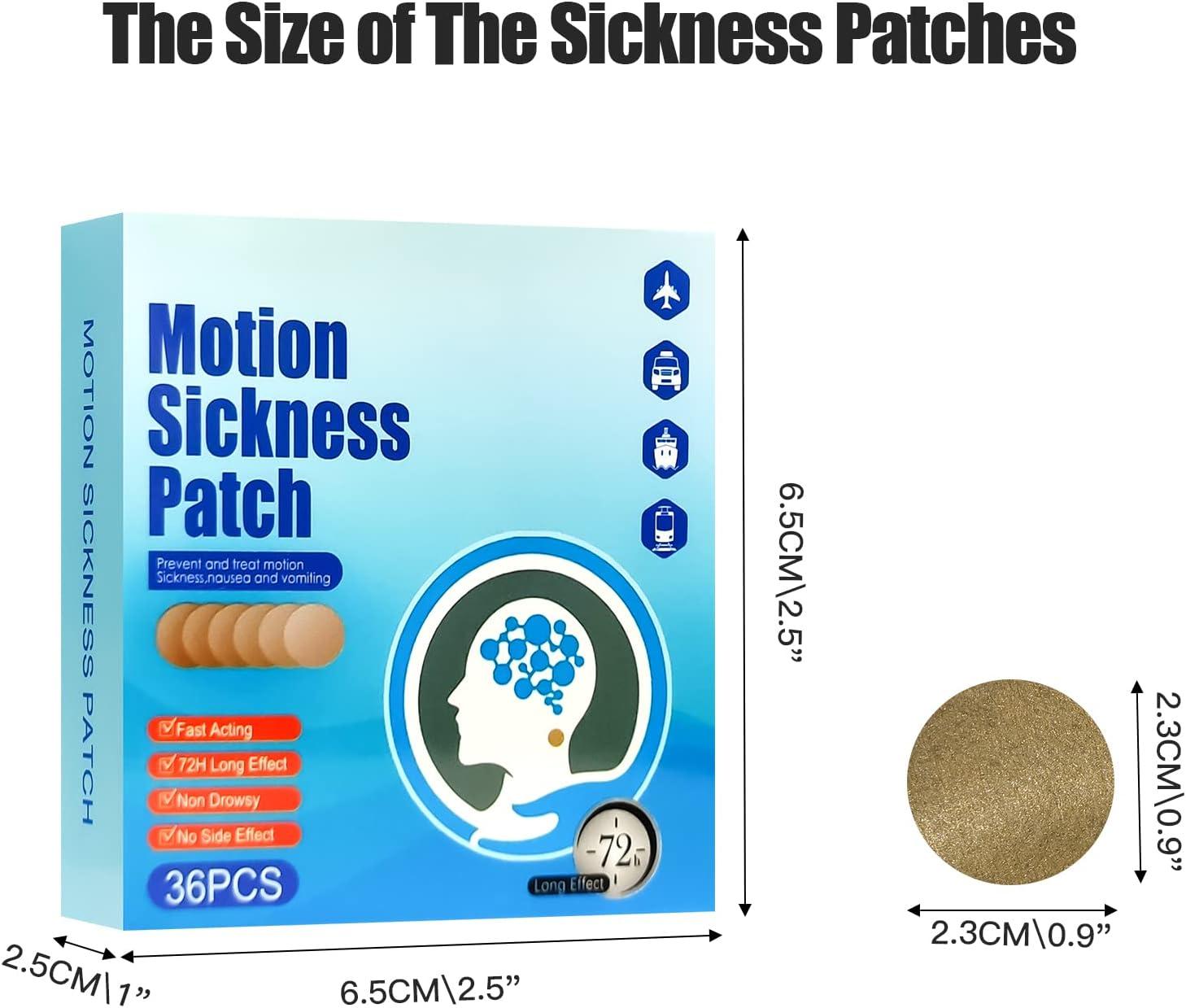 LEOP Motion Sickness Patches 36 Count Sea Sickness Patch for The Relief of Nausea and Vertigo