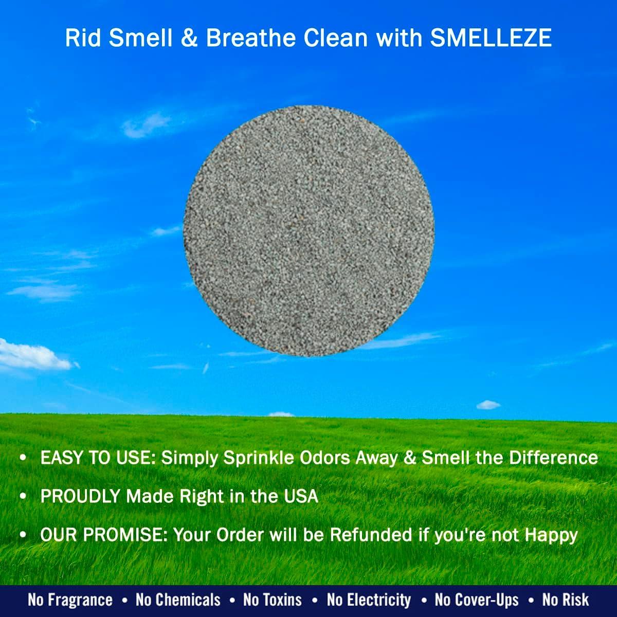 SMELLEZE Natural Diaper Pail Odor Control Deodorizer 2 lb. Granules