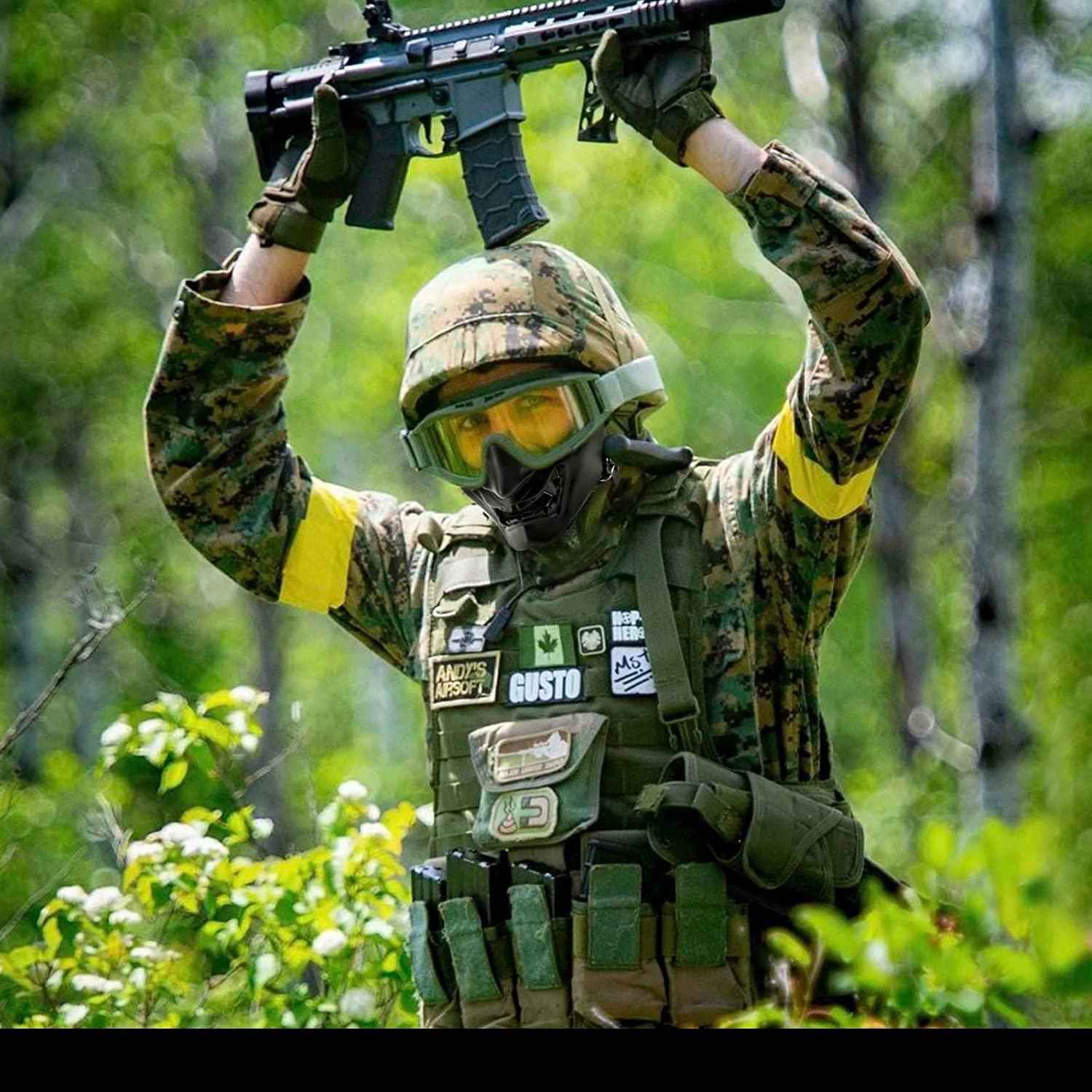 Airsoft Mask Protective Fashion Half Face Mask Outdoor Game Mask